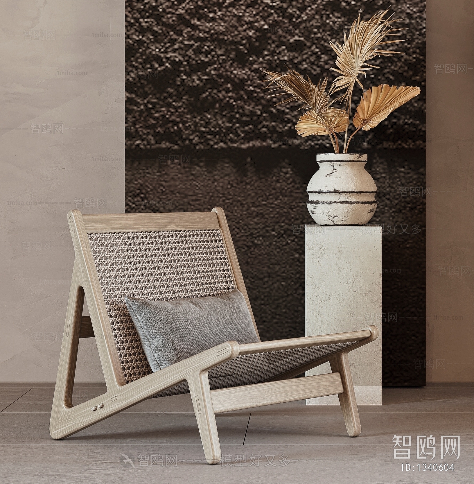 Wabi-sabi Style Lounge Chair