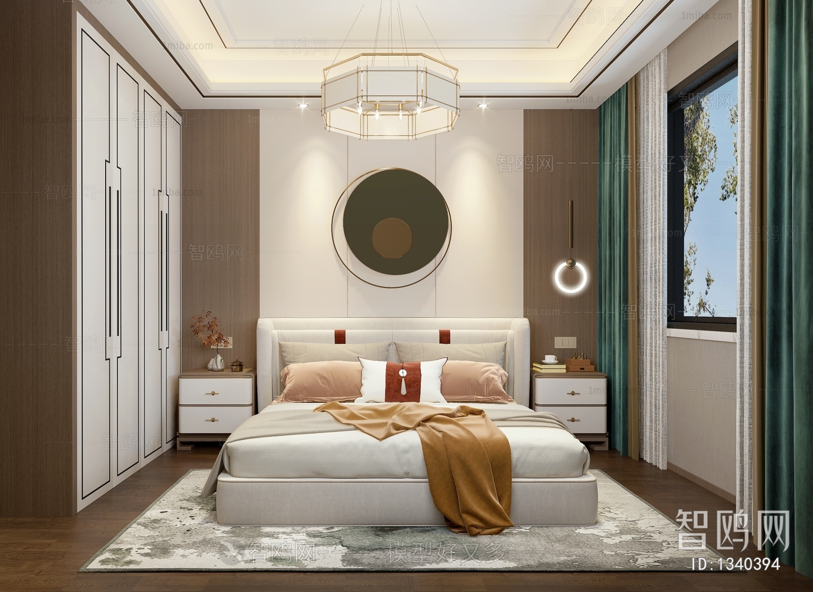 New Chinese Style Bedroom