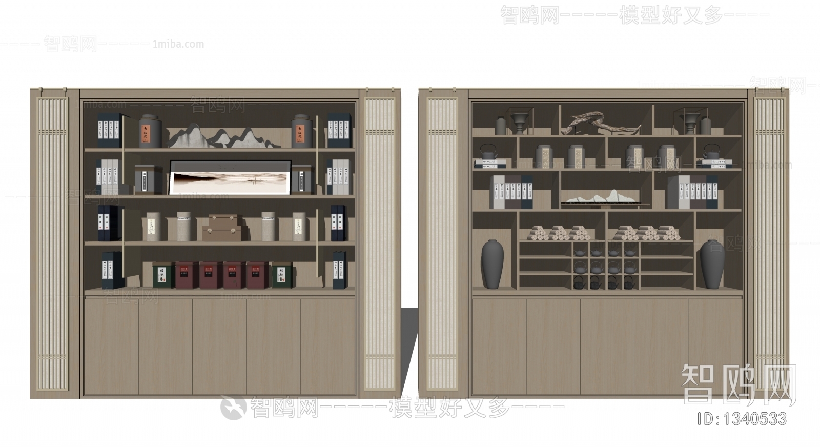 New Chinese Style Bookcase