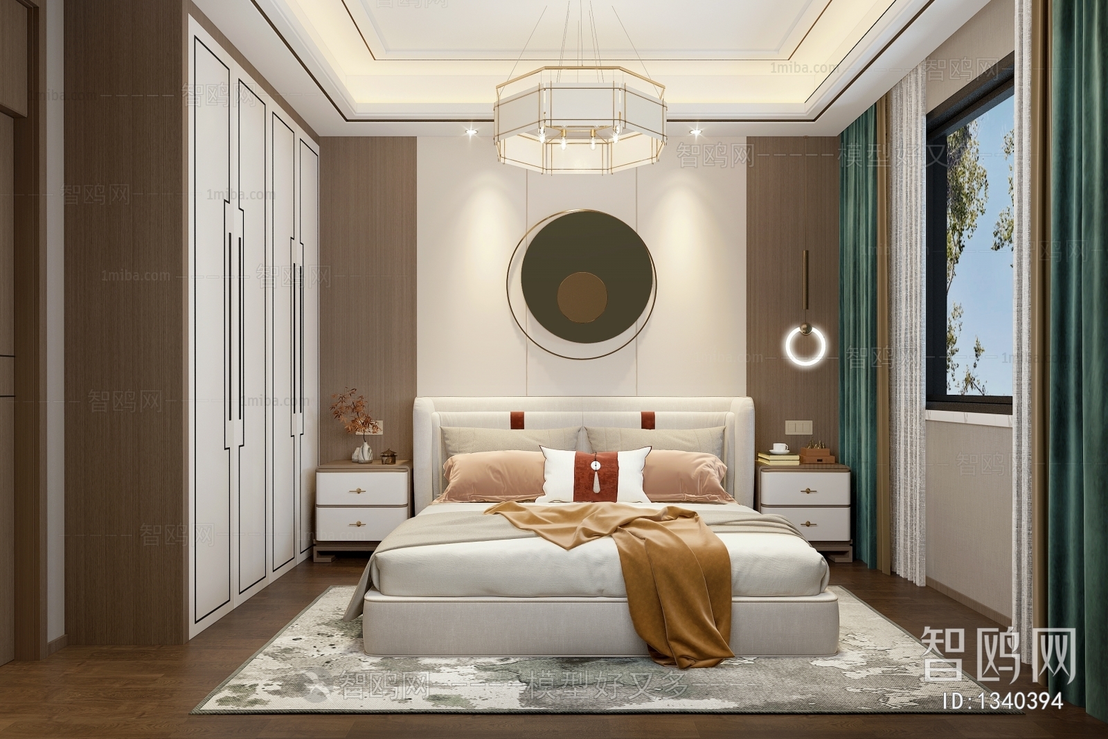 New Chinese Style Bedroom