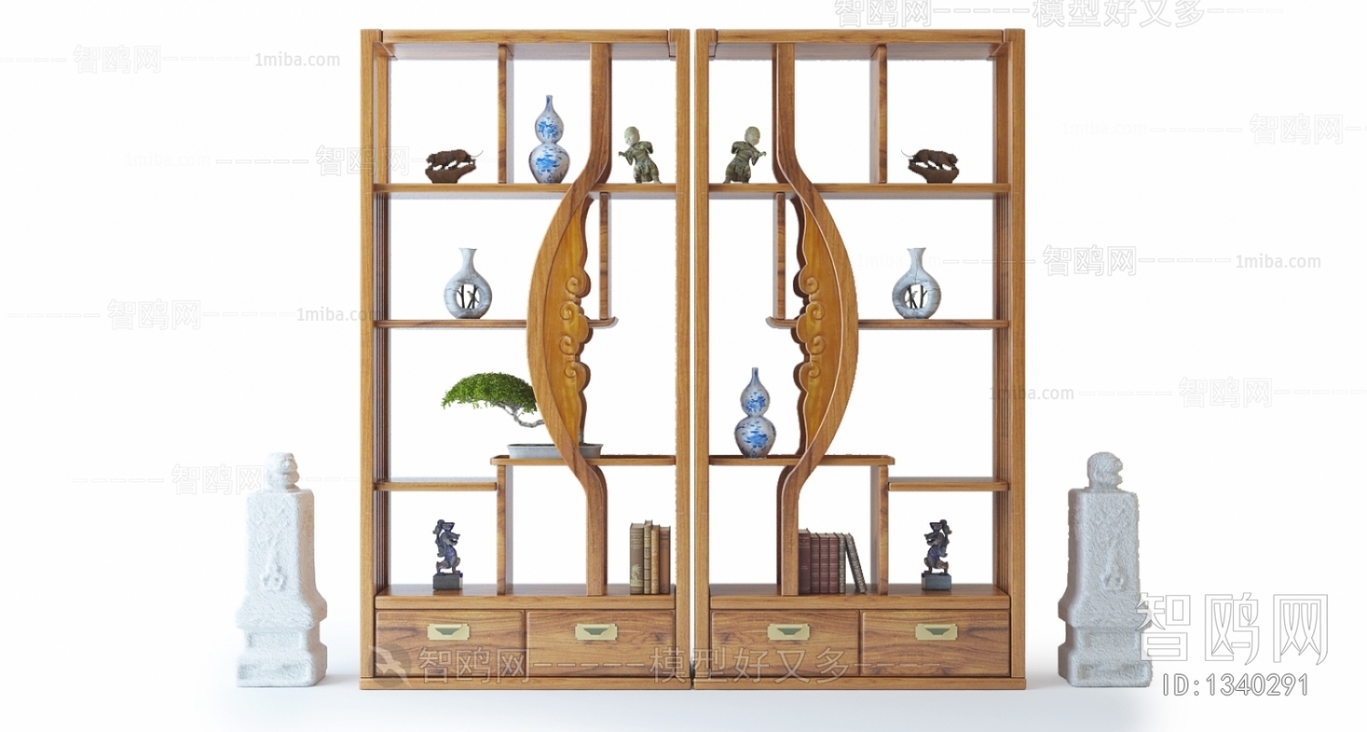 New Chinese Style Decorative Cabinet