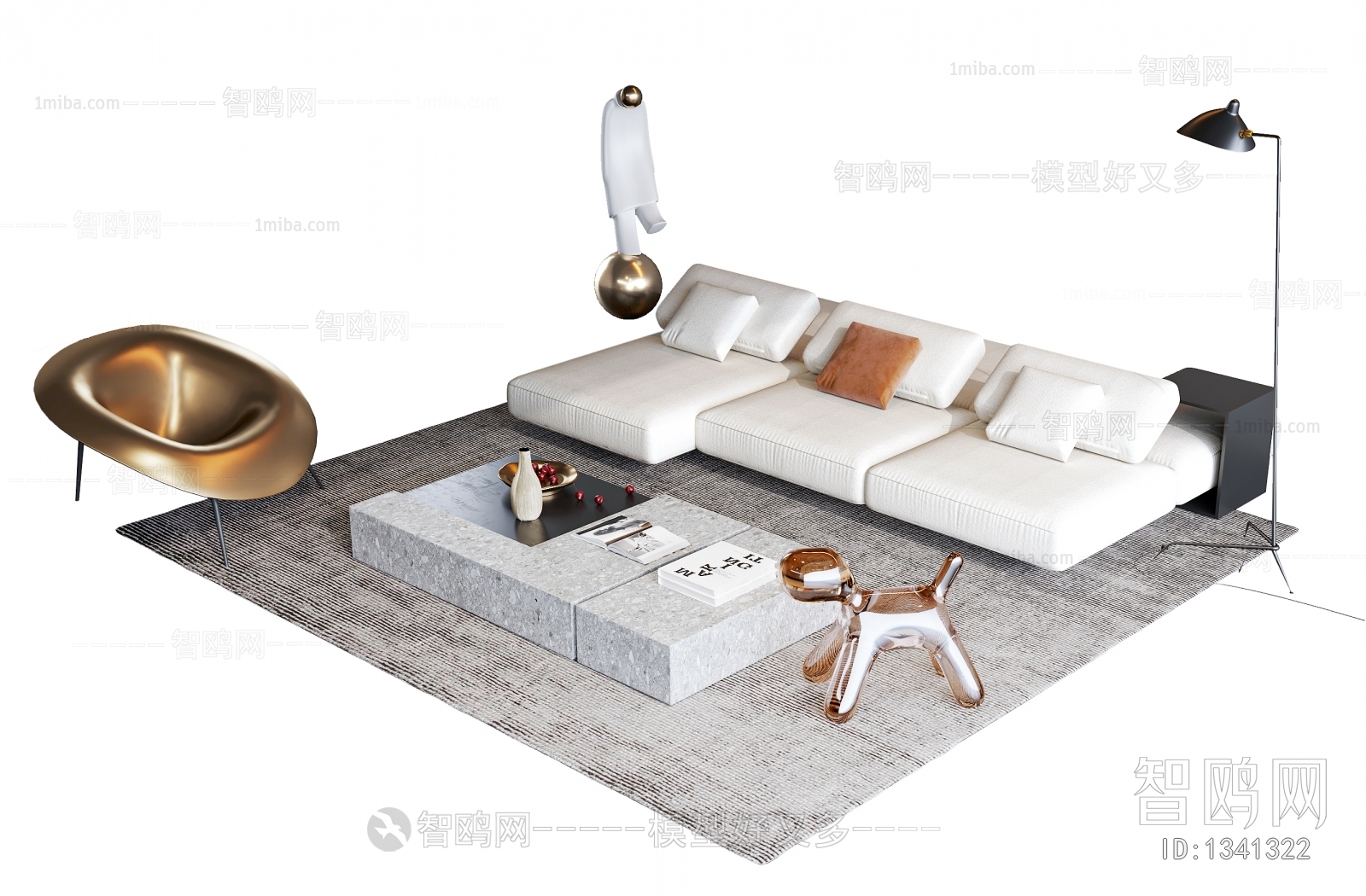 Modern Multi Person Sofa