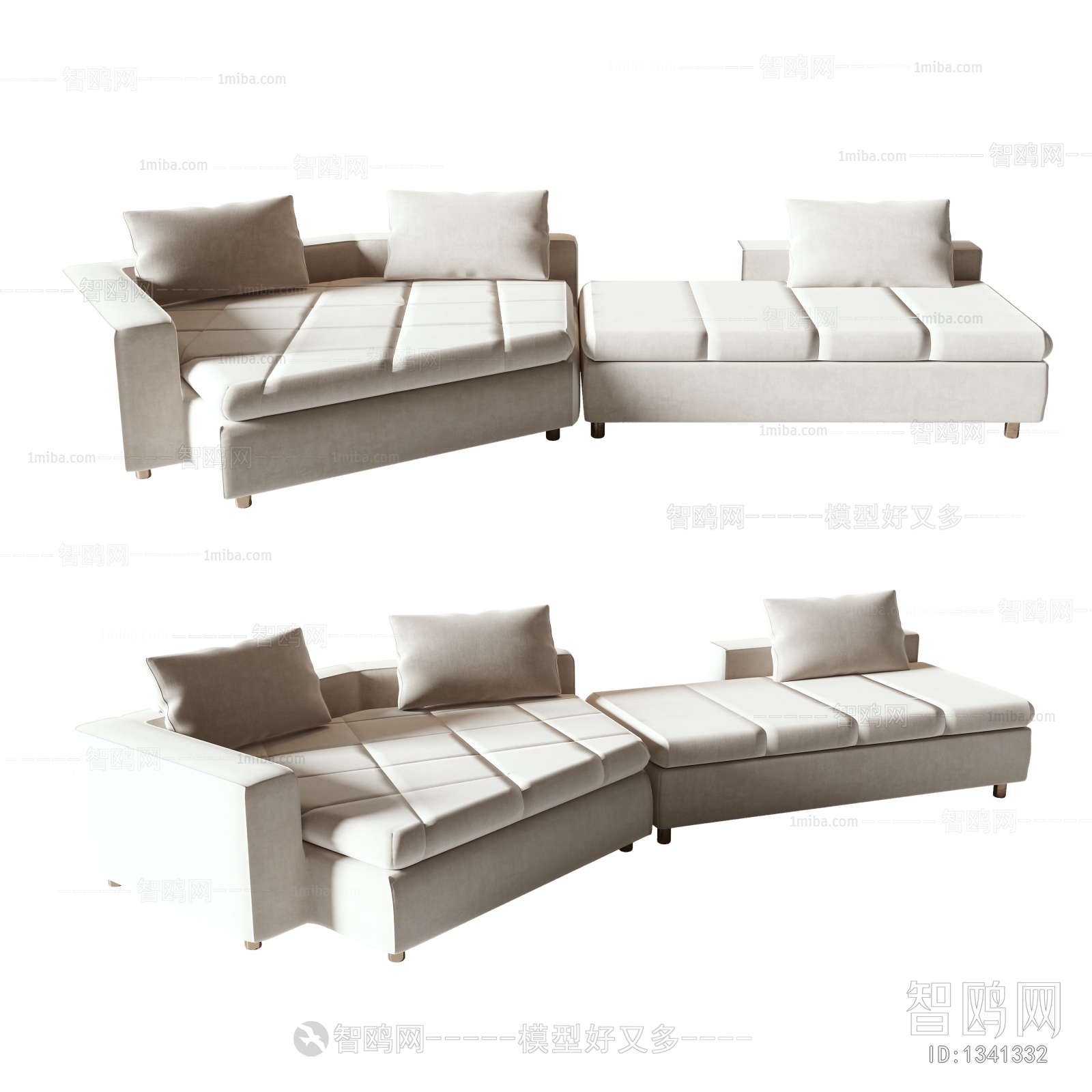 Modern Wabi-sabi Style Multi Person Sofa