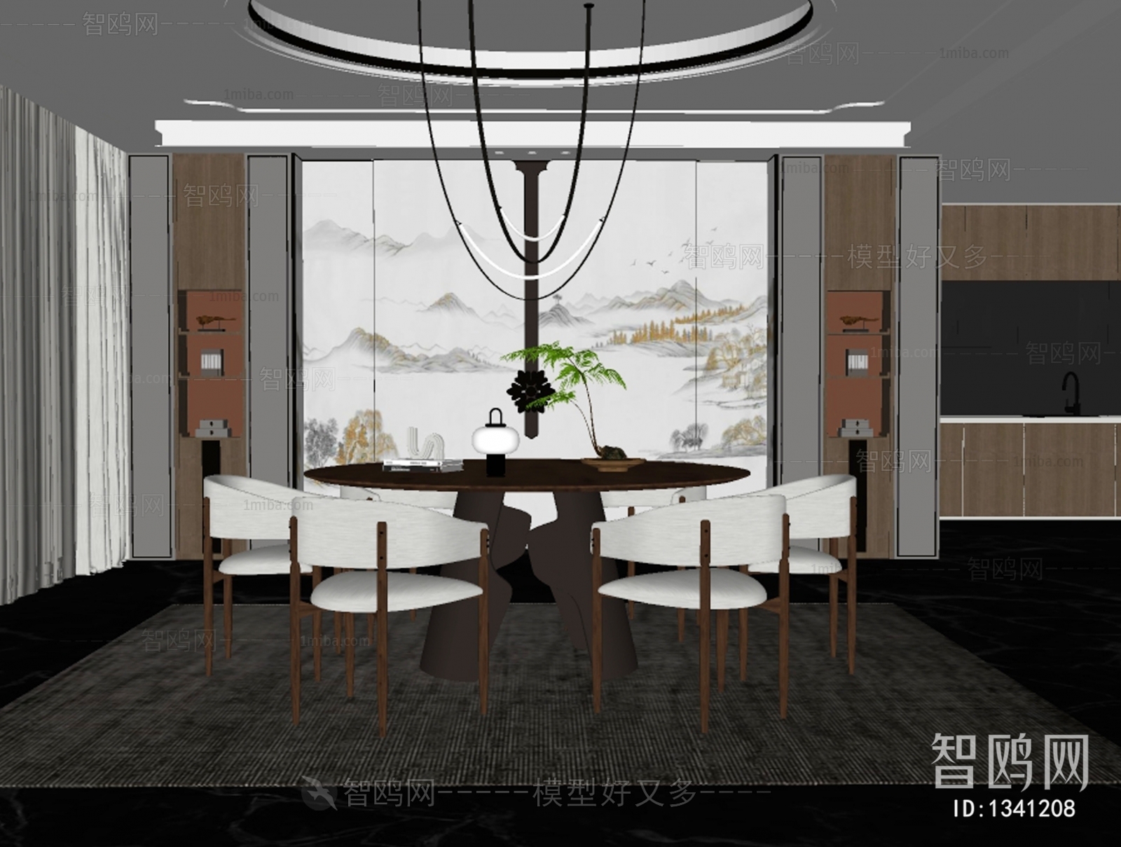 New Chinese Style Dining Room