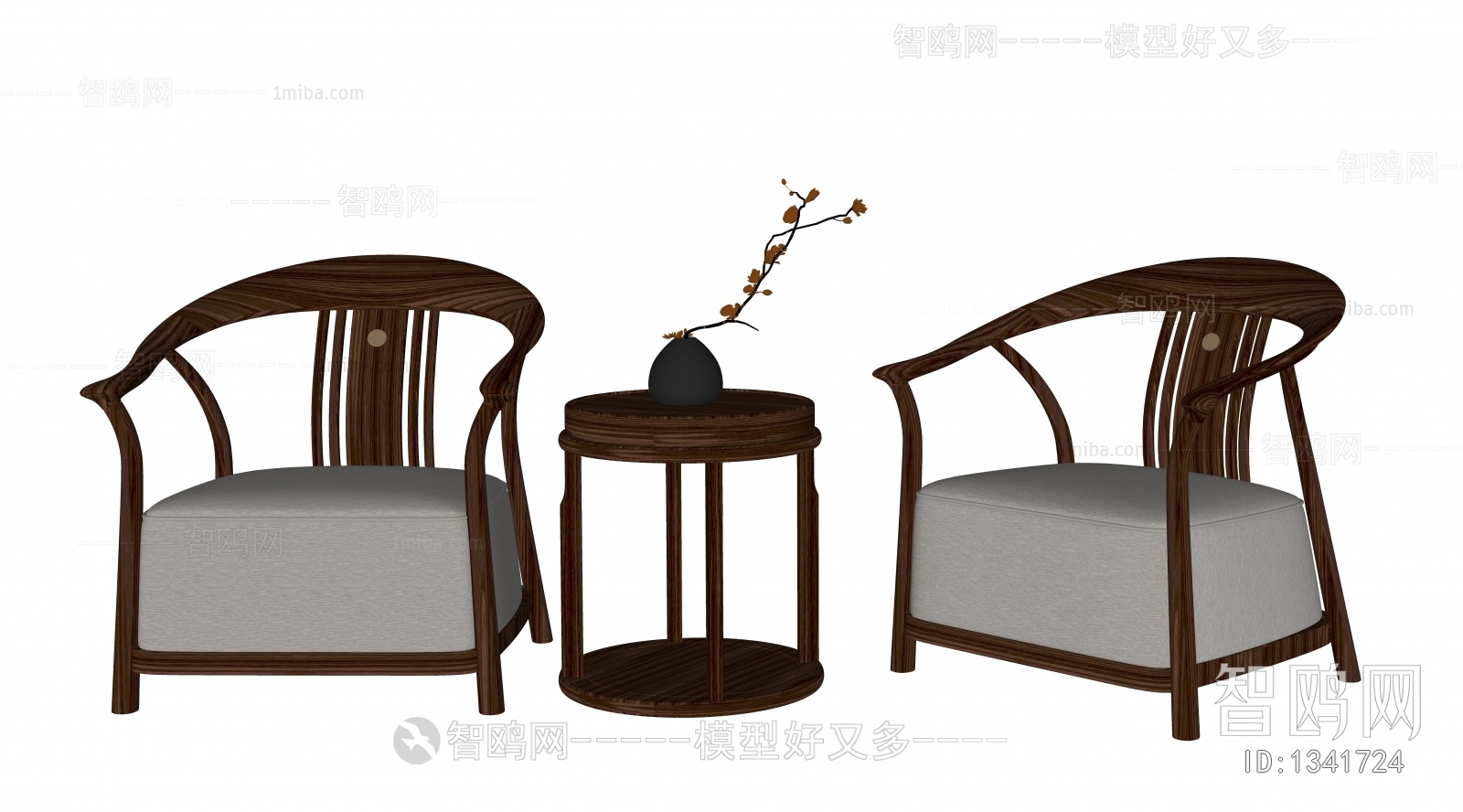 New Chinese Style Lounge Chair