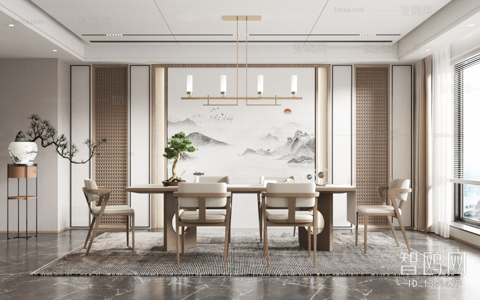 New Chinese Style Dining Room