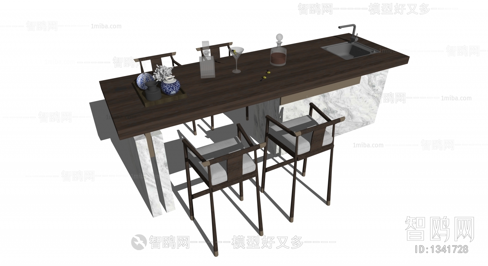 New Chinese Style Counter Bar