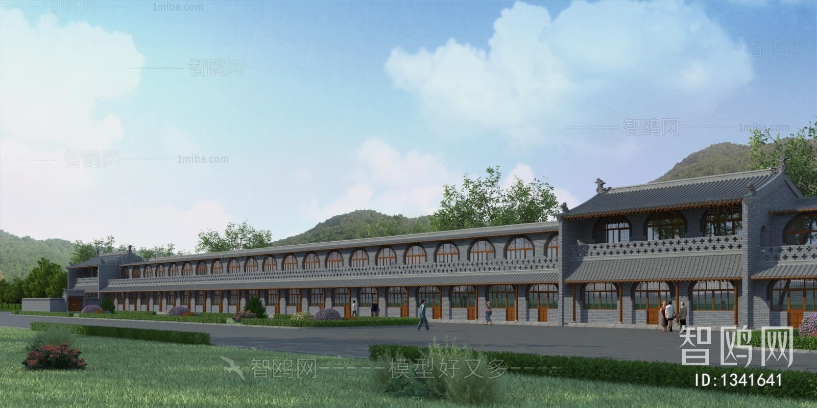 New Chinese Style Ancient Architectural Buildings