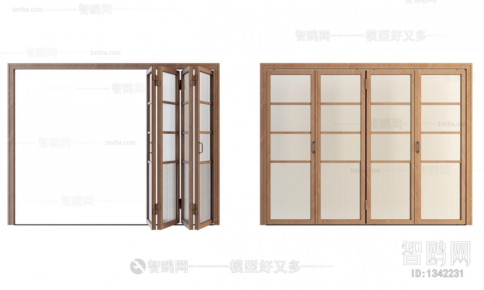 现代推拉移门 折叠门组合