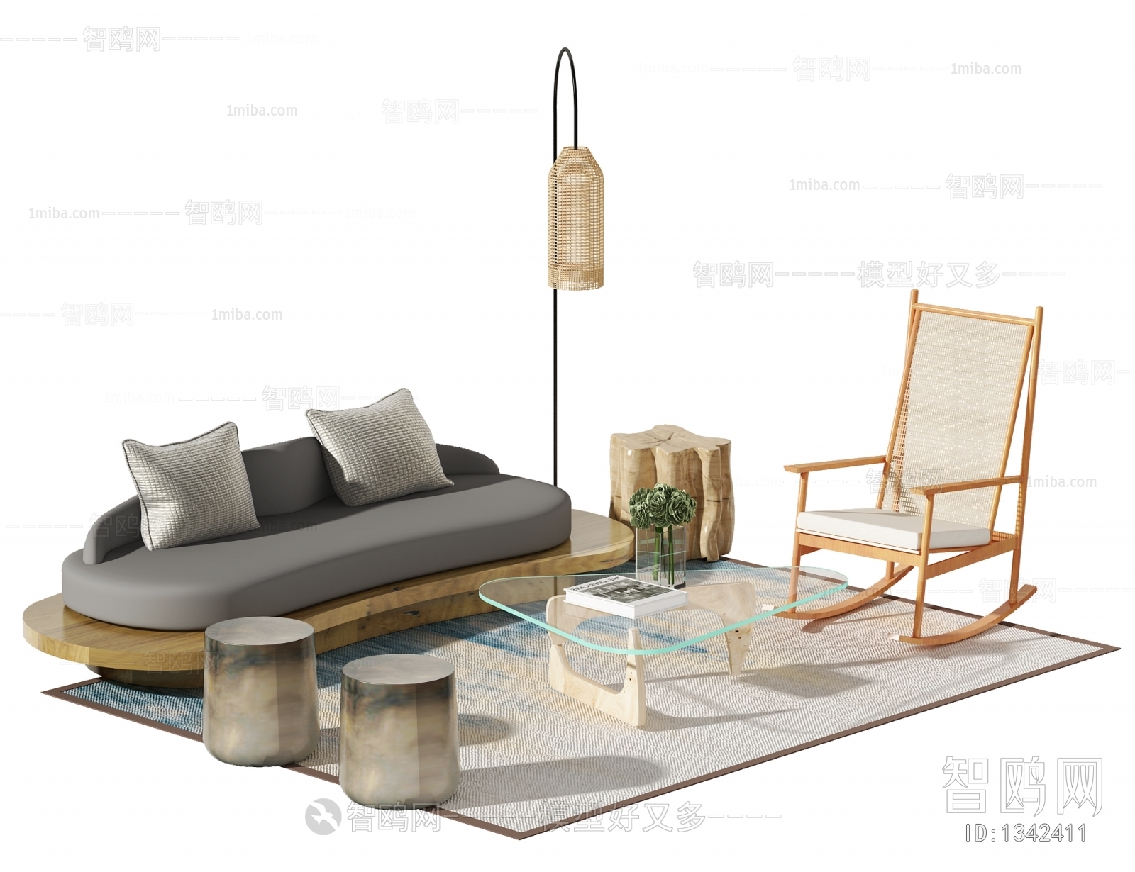 Wabi-sabi Style Sofa Combination