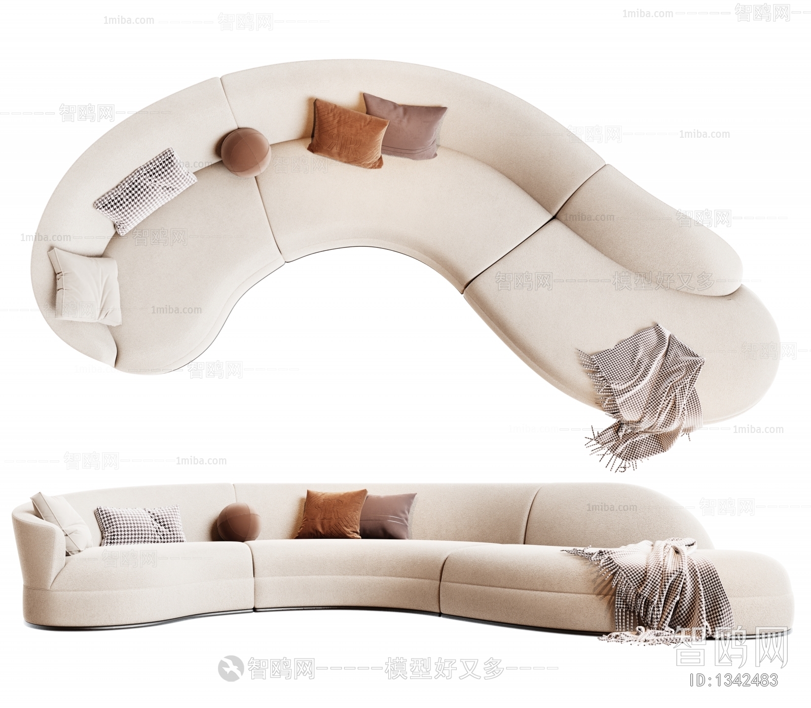 Modern Curved Sofa