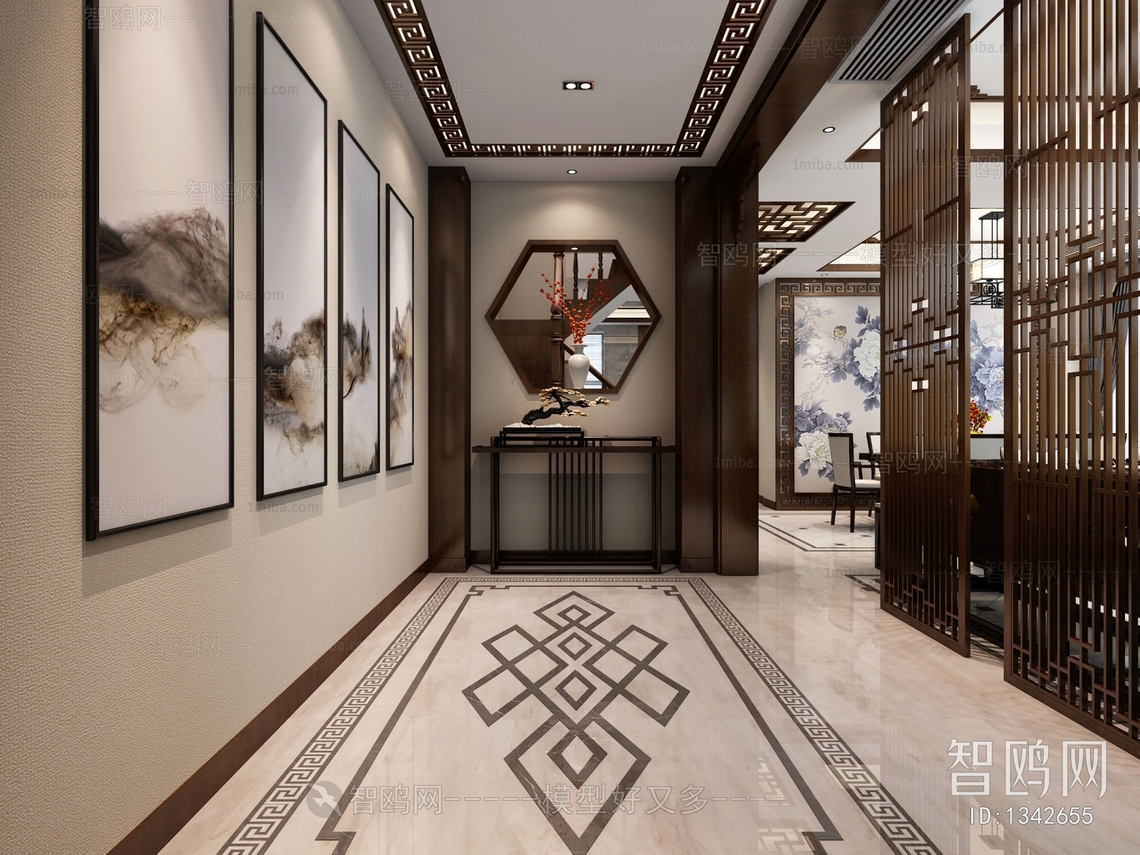 New Chinese Style Hallway