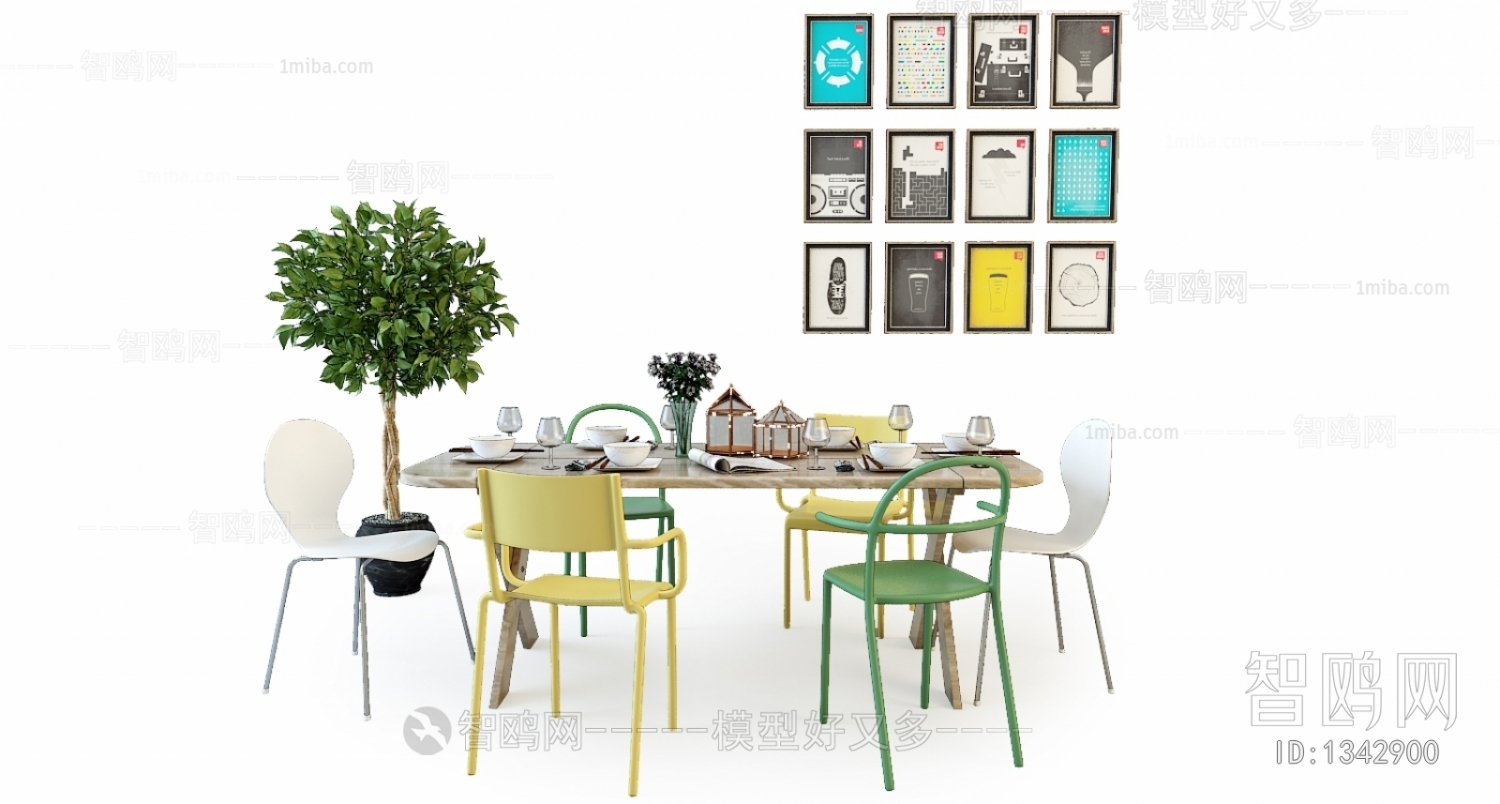 Nordic Style Dining Table And Chairs