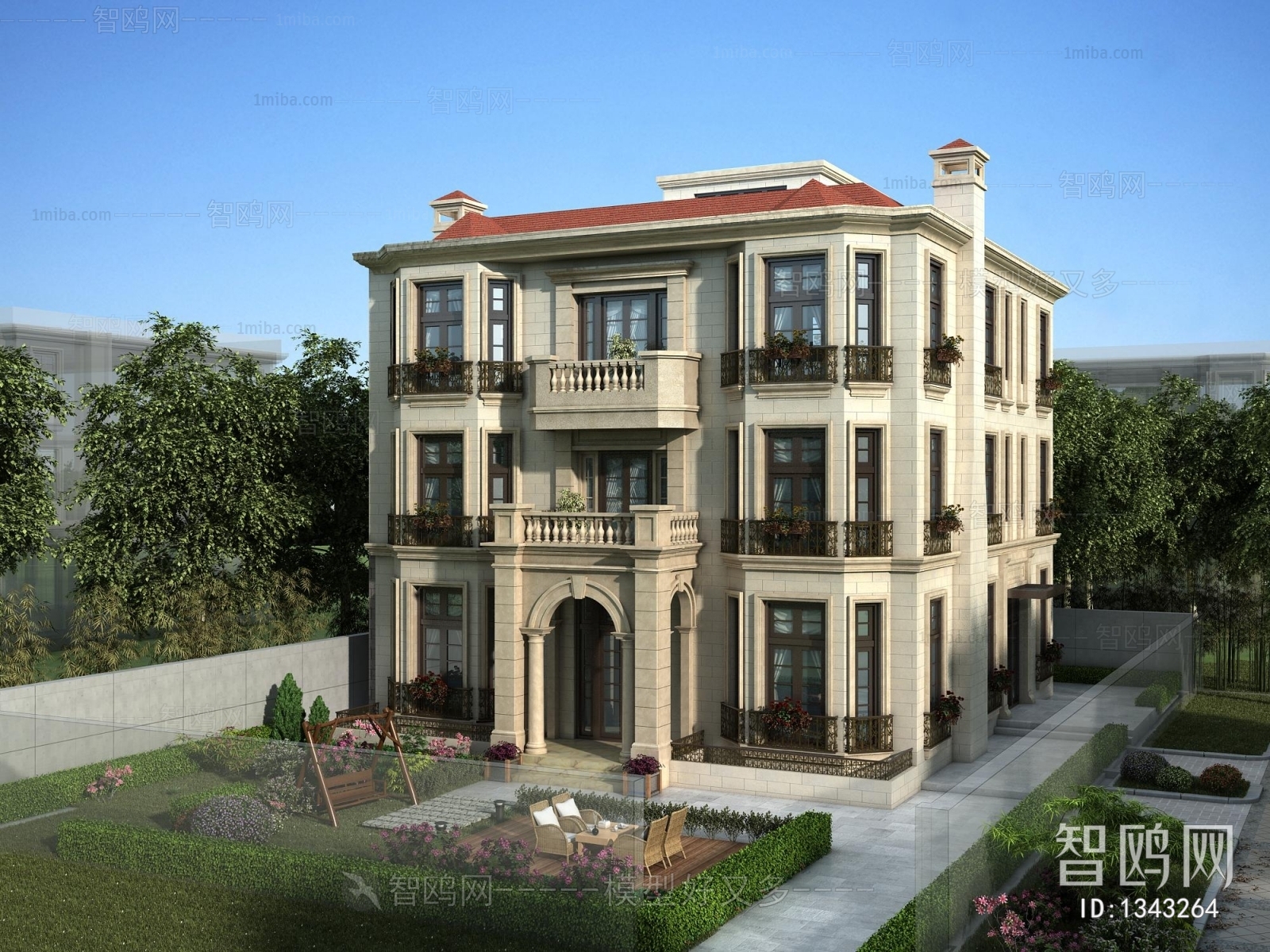 European Style Villa Appearance