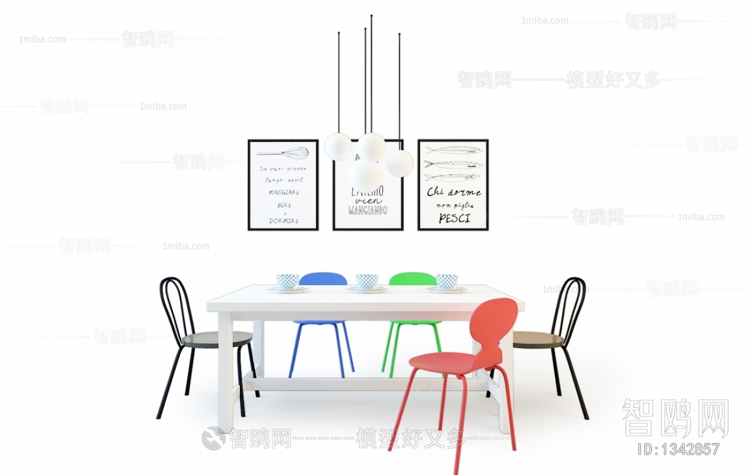 Nordic Style Dining Table And Chairs