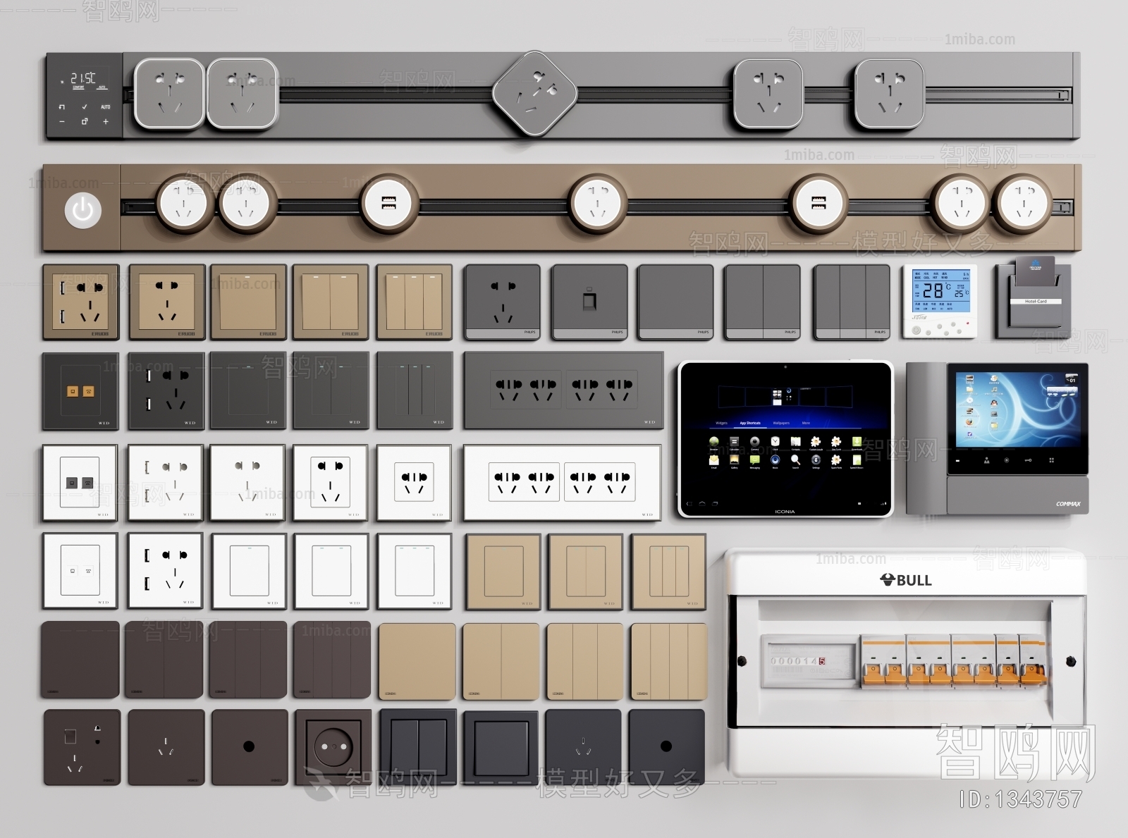 Modern Switch Socket Panel