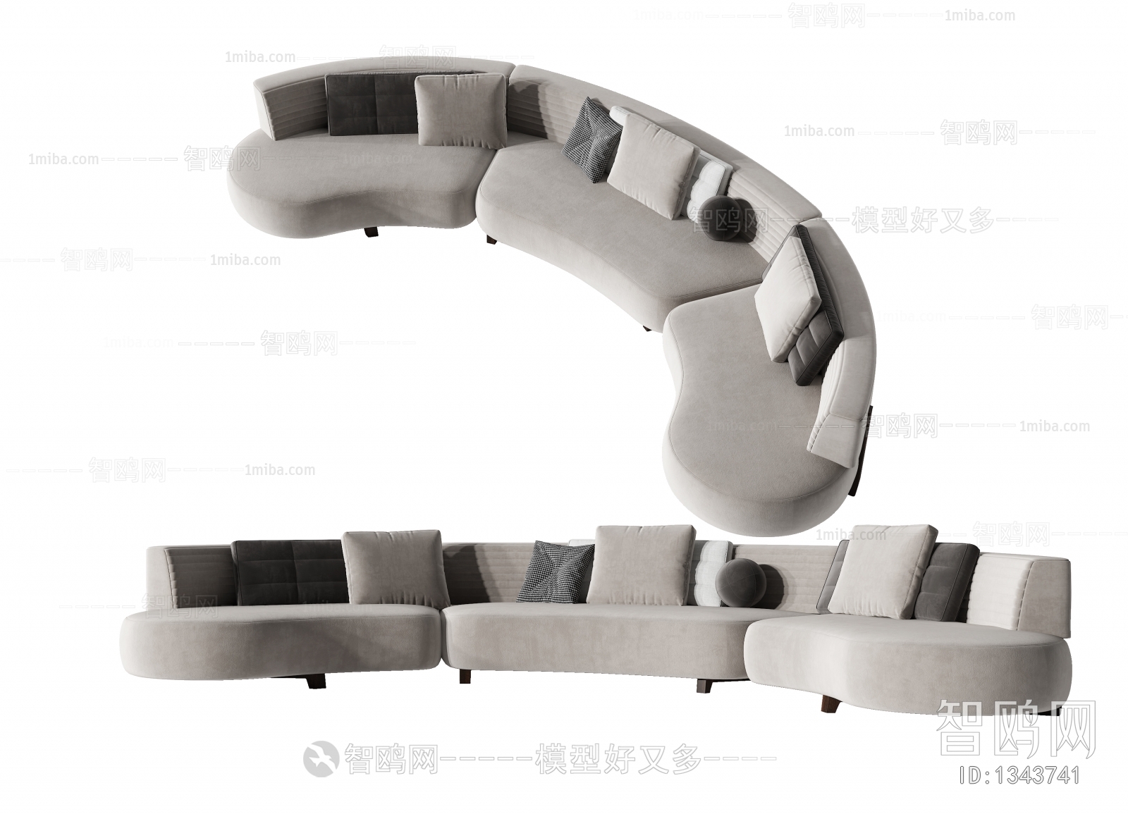 Modern Curved Sofa