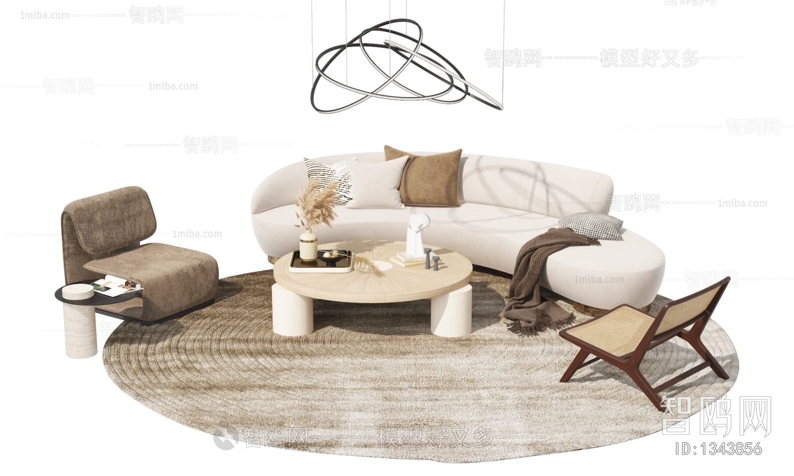 Wabi-sabi Style Sofa Combination