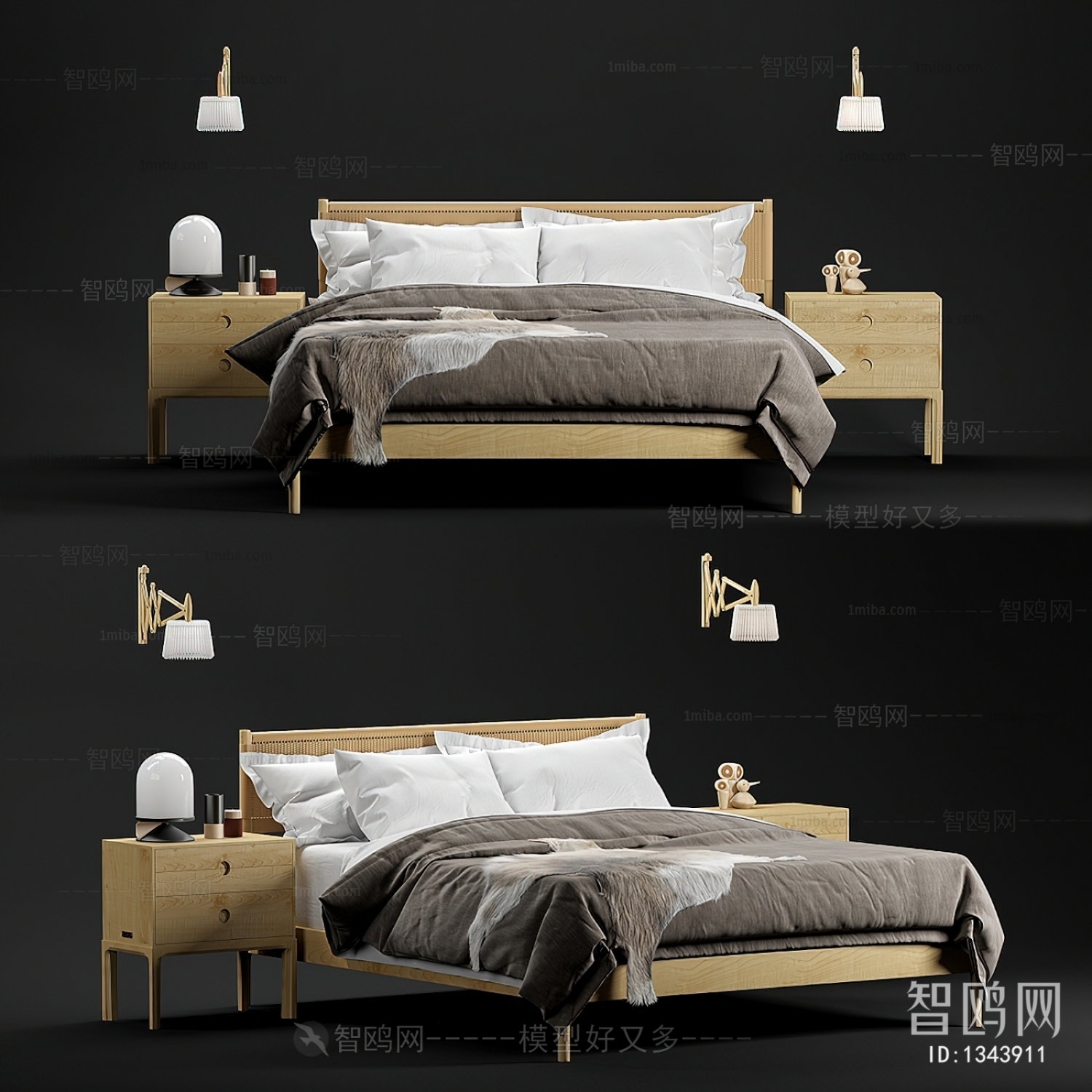 Nordic Style Double Bed