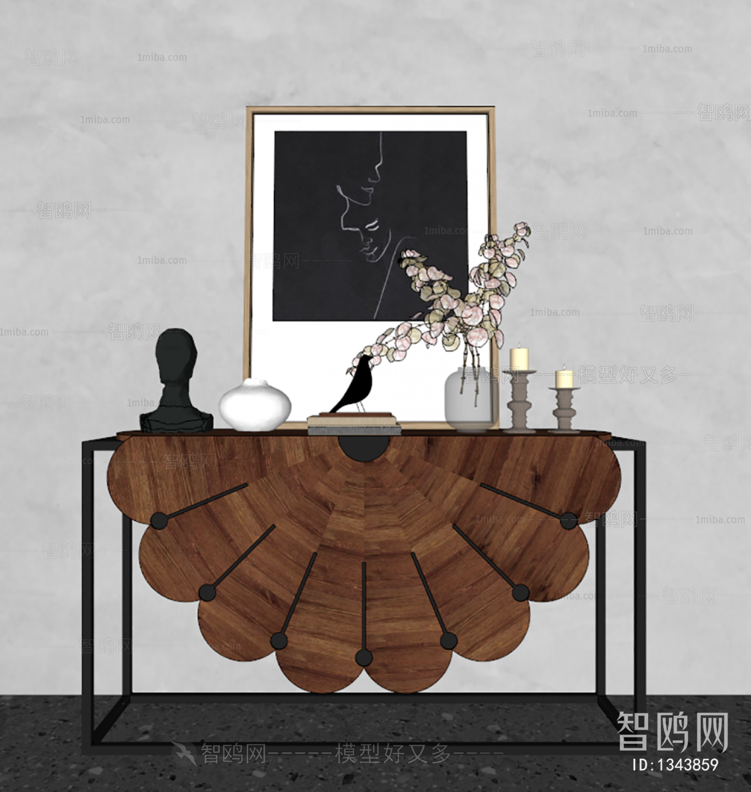 Wabi-sabi Style Console