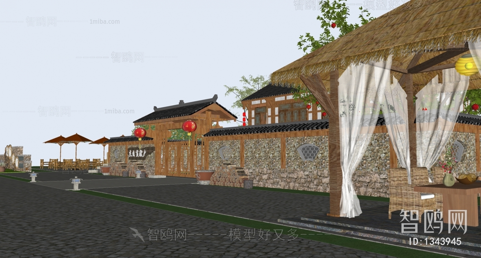 Chinese Style Villa Appearance