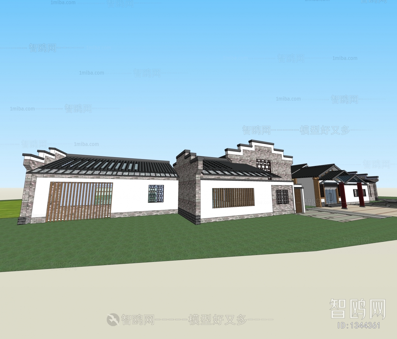 New Chinese Style Building Appearance