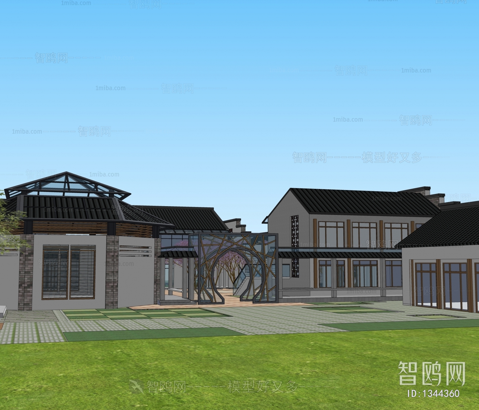 New Chinese Style Building Appearance