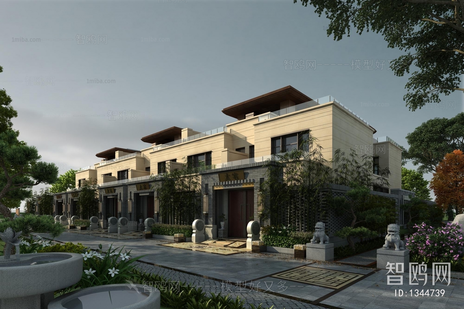 New Chinese Style New Classical Style Villa Appearance