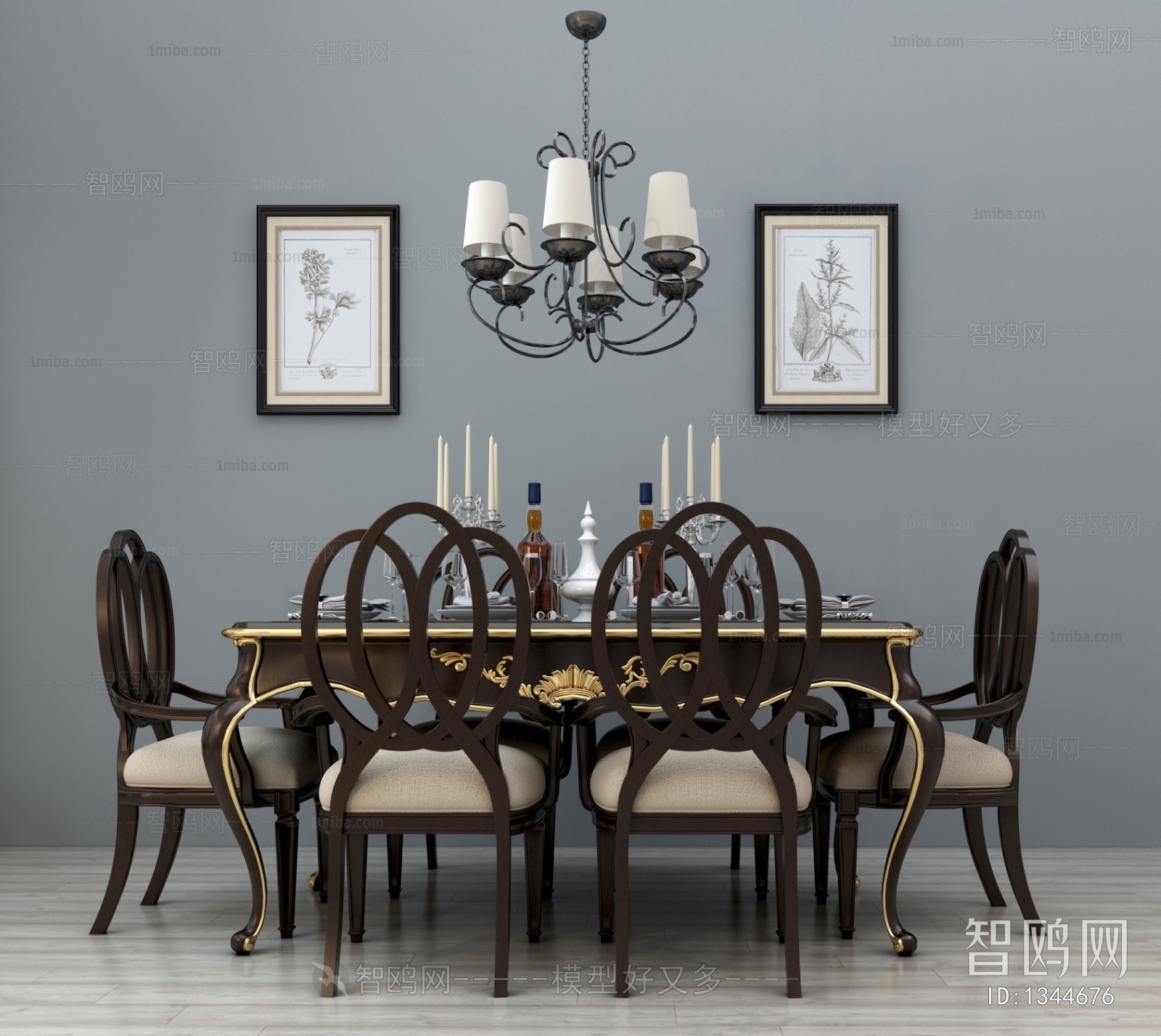 American Style Dining Table And Chairs