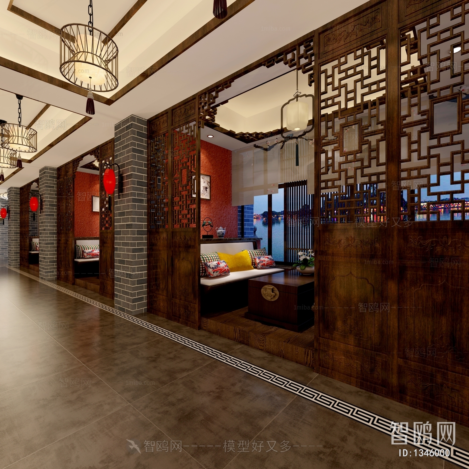 Chinese Style Hallway