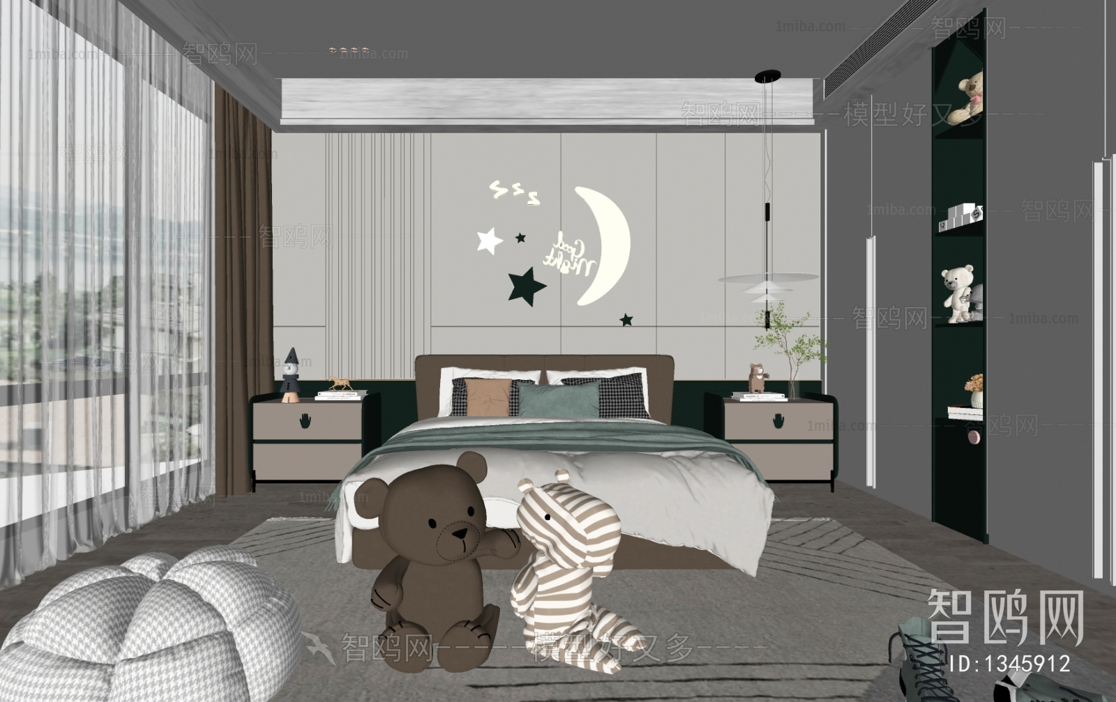 Modern Boy's Room And Son's Room