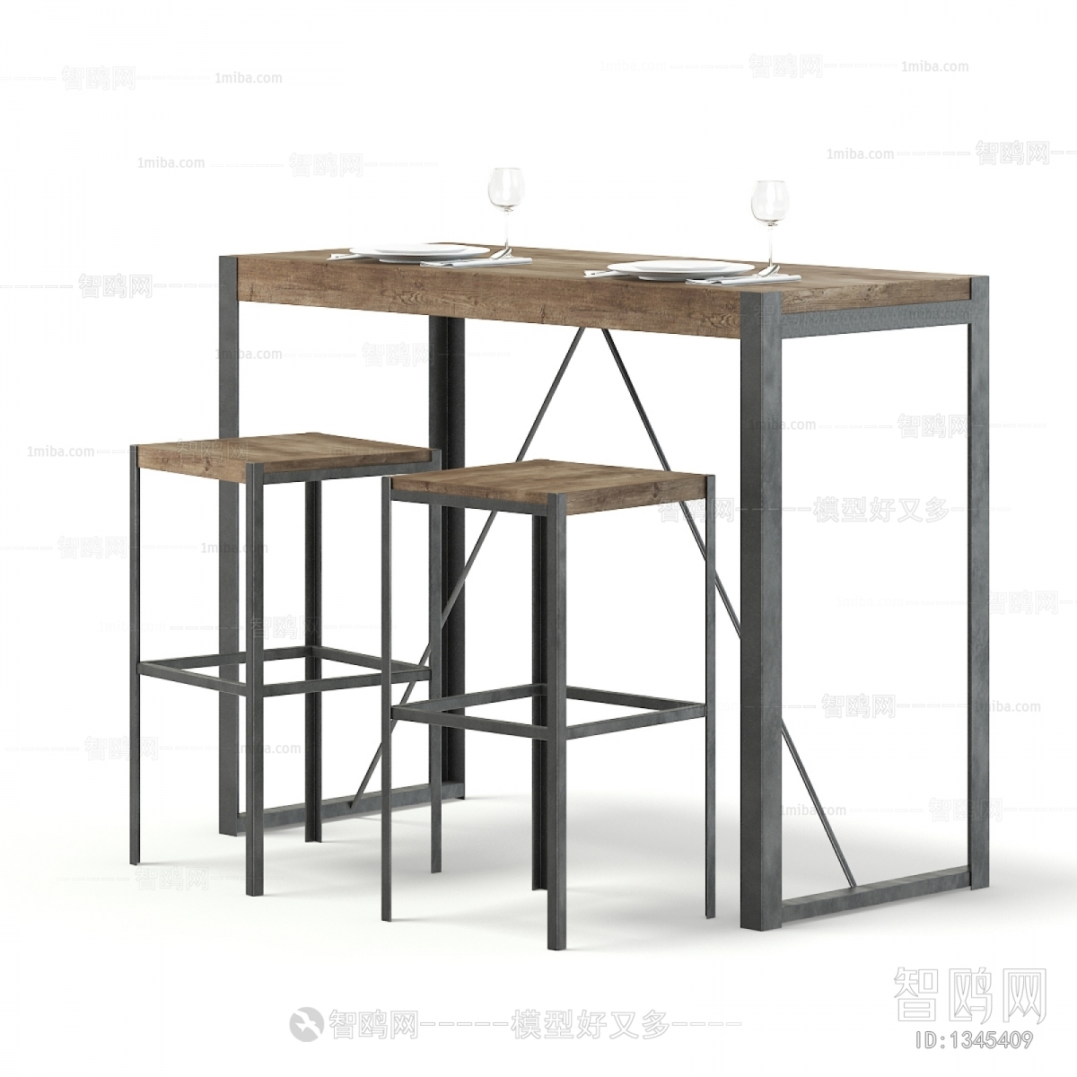 Industrial Style Counter Bar