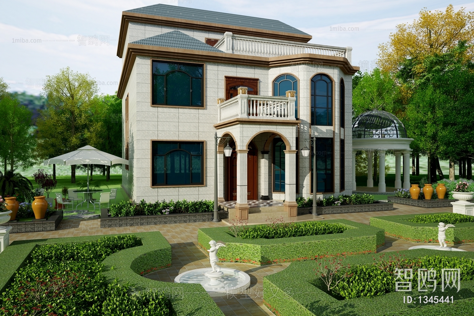 Simple European Style Villa Appearance