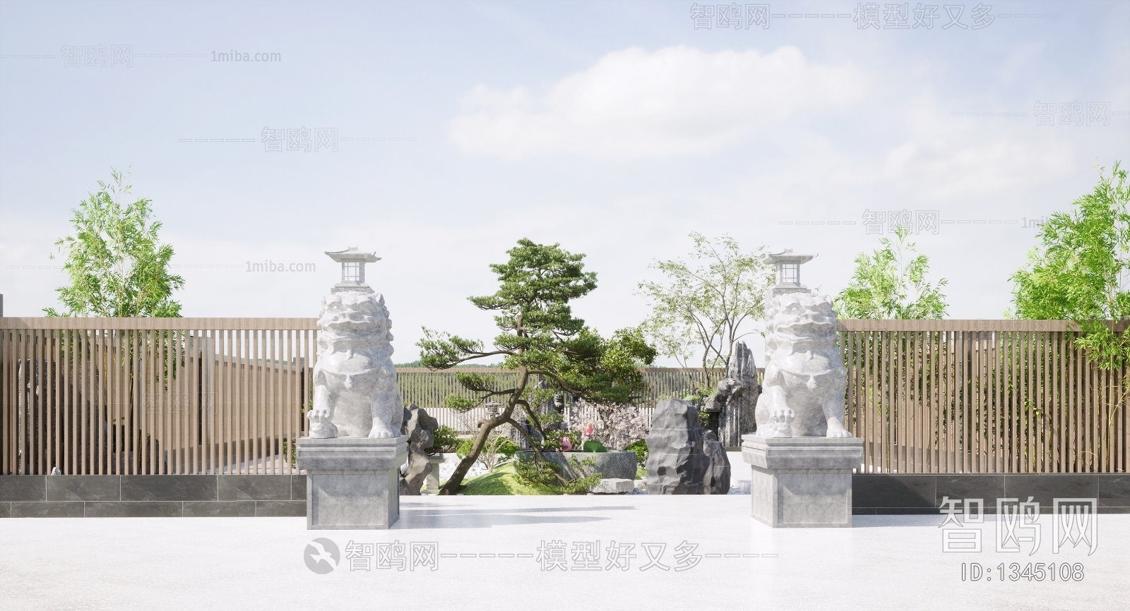 New Chinese Style Courtyard/landscape