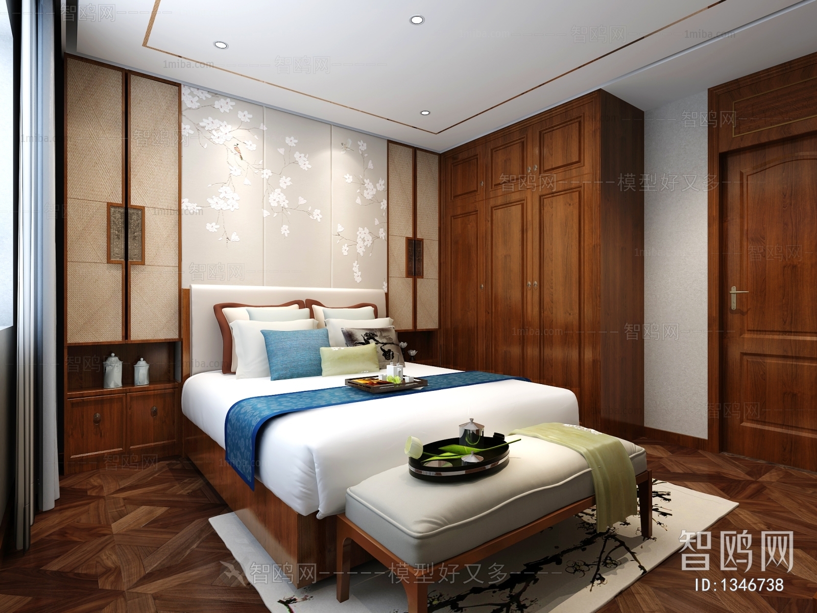 New Chinese Style Bedroom