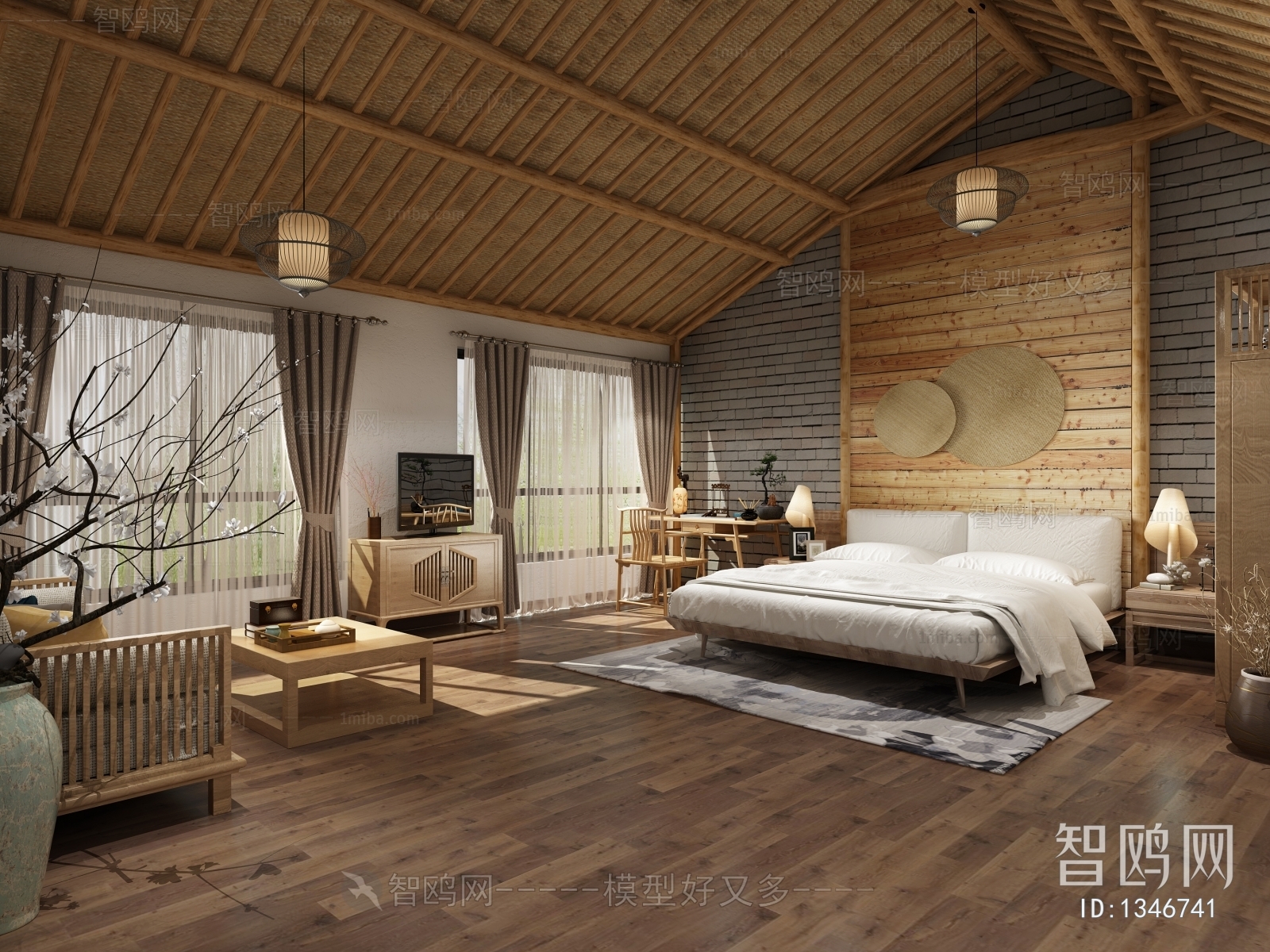 New Chinese Style Bedroom