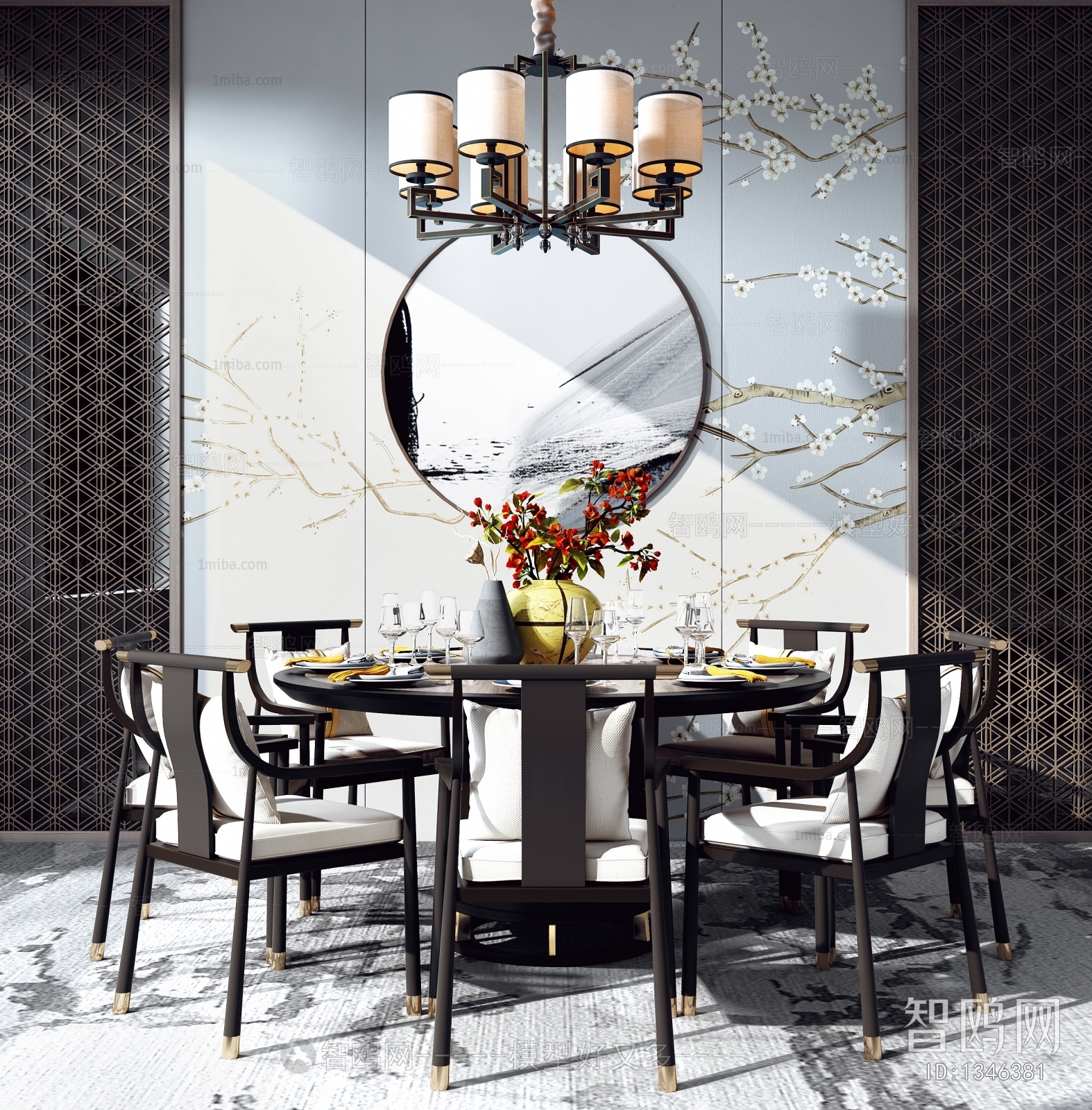 New Chinese Style Dining Table And Chairs