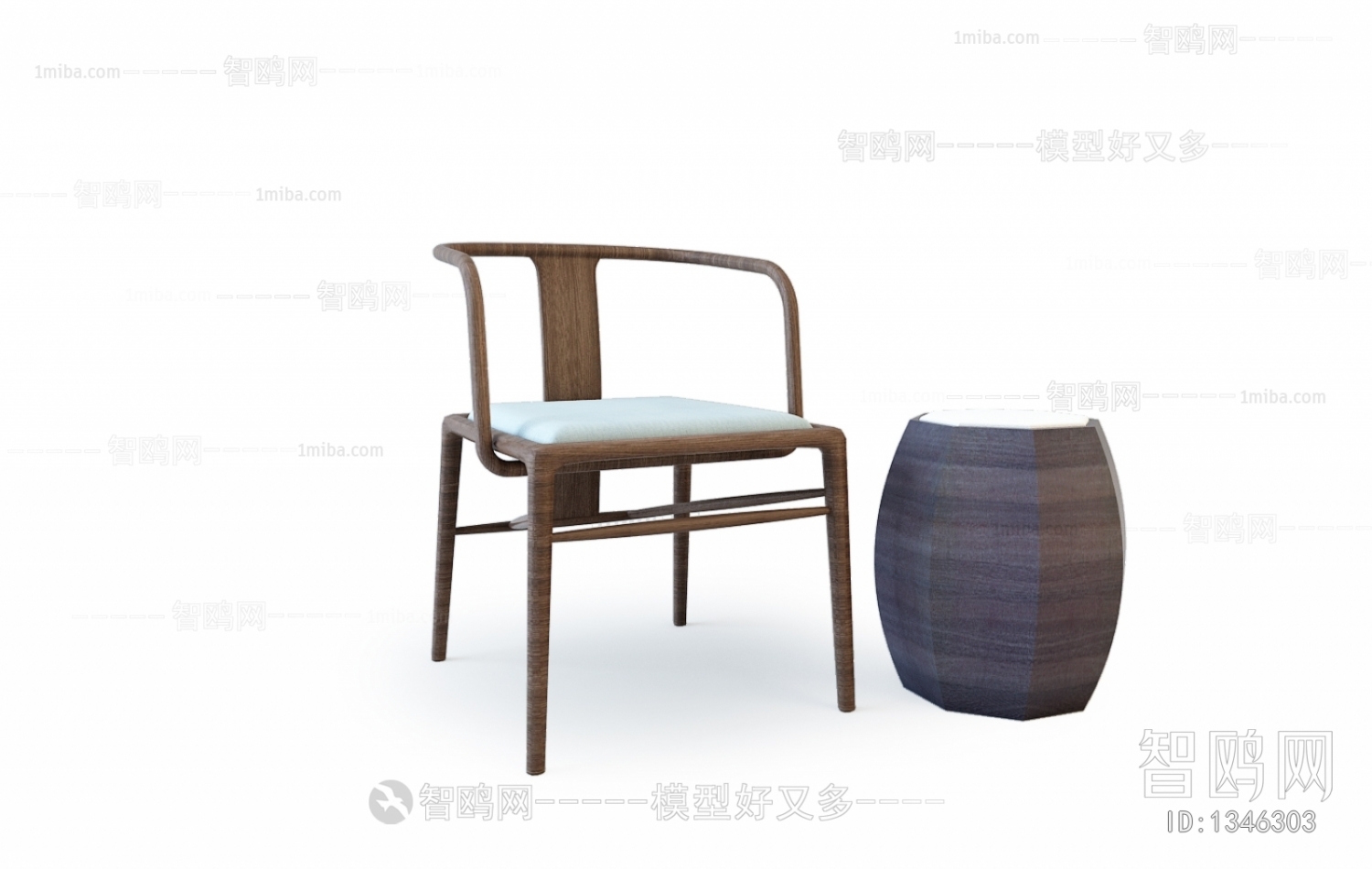 New Chinese Style Lounge Chair