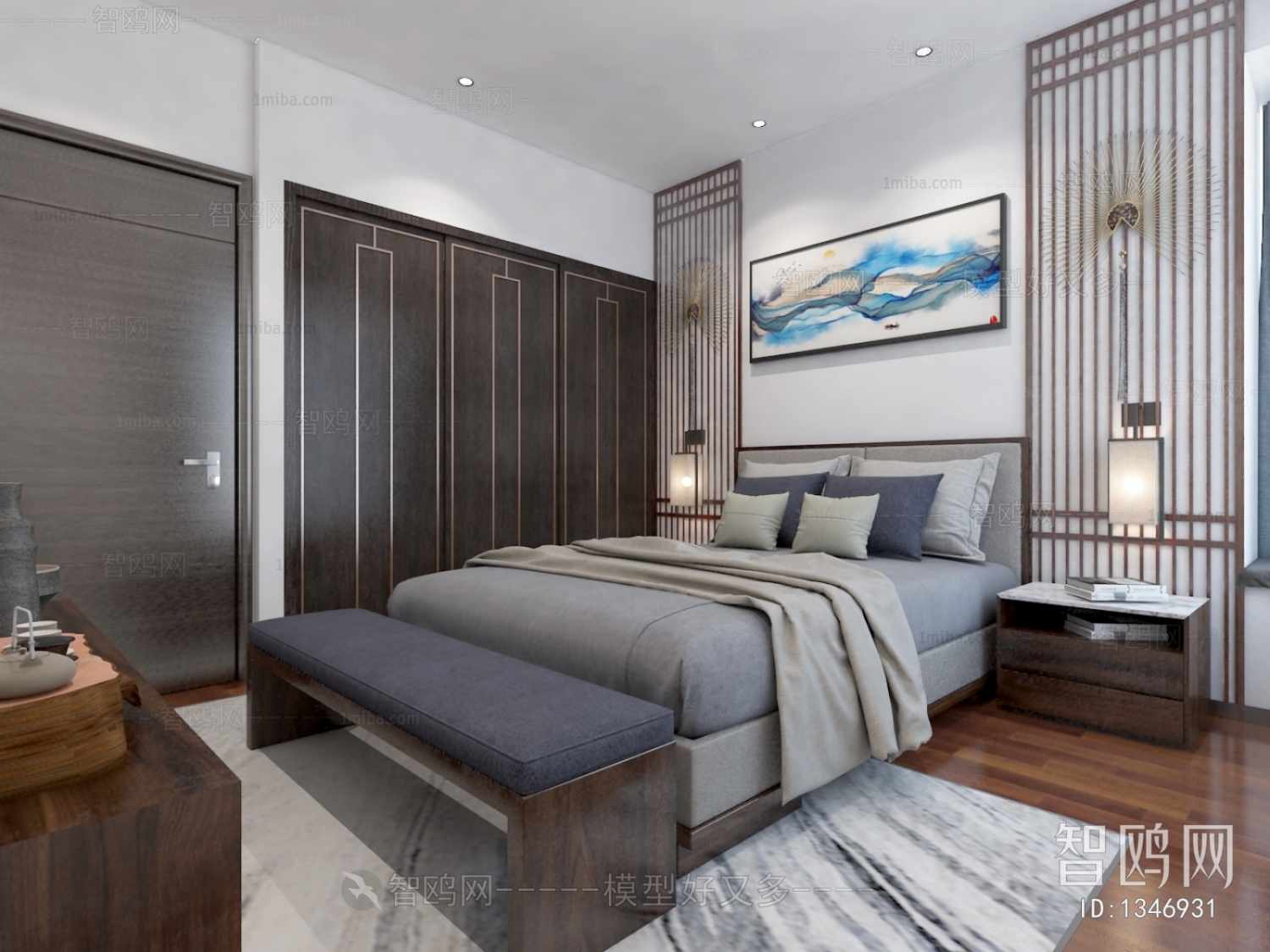 New Chinese Style Bedroom