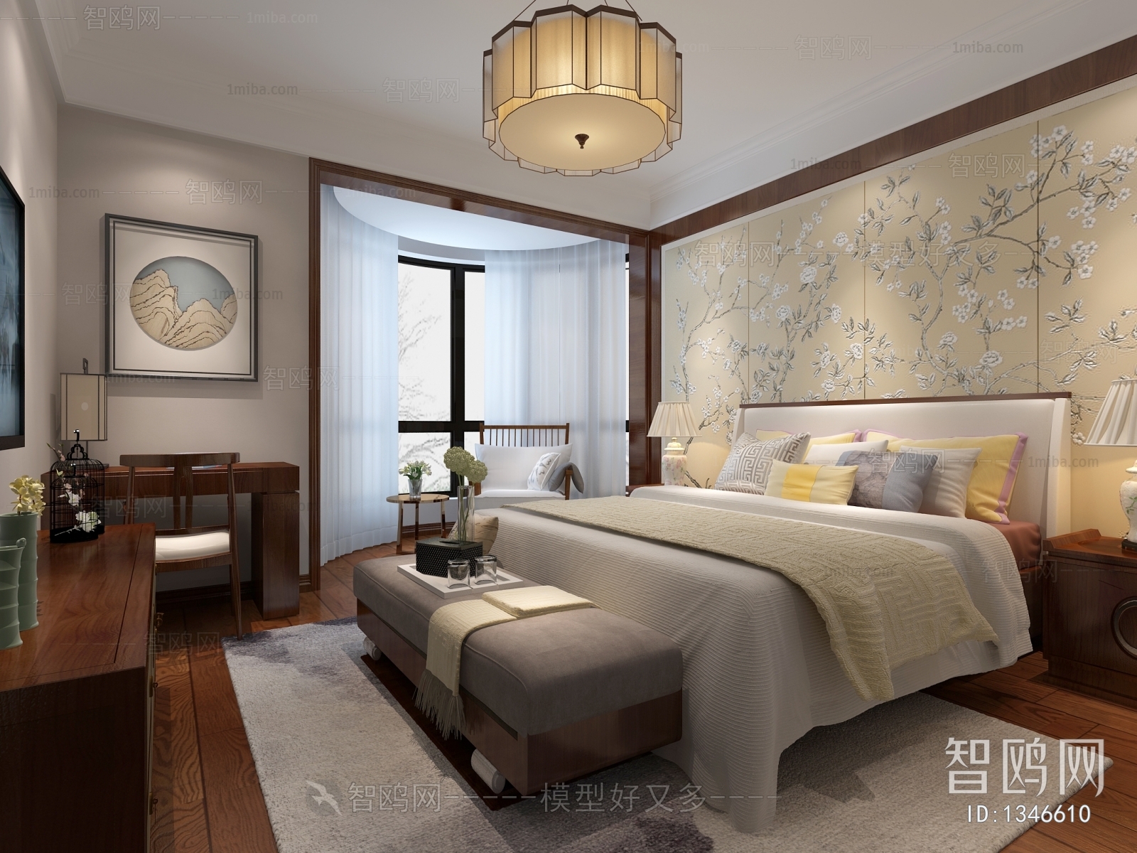 New Chinese Style Bedroom