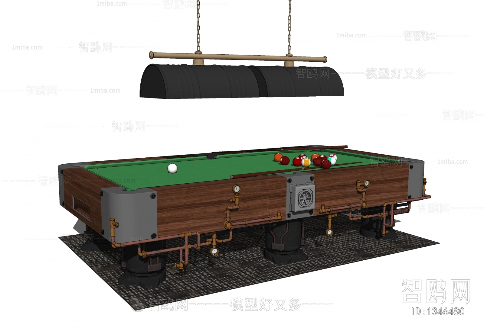 Industrial Style Pool Table