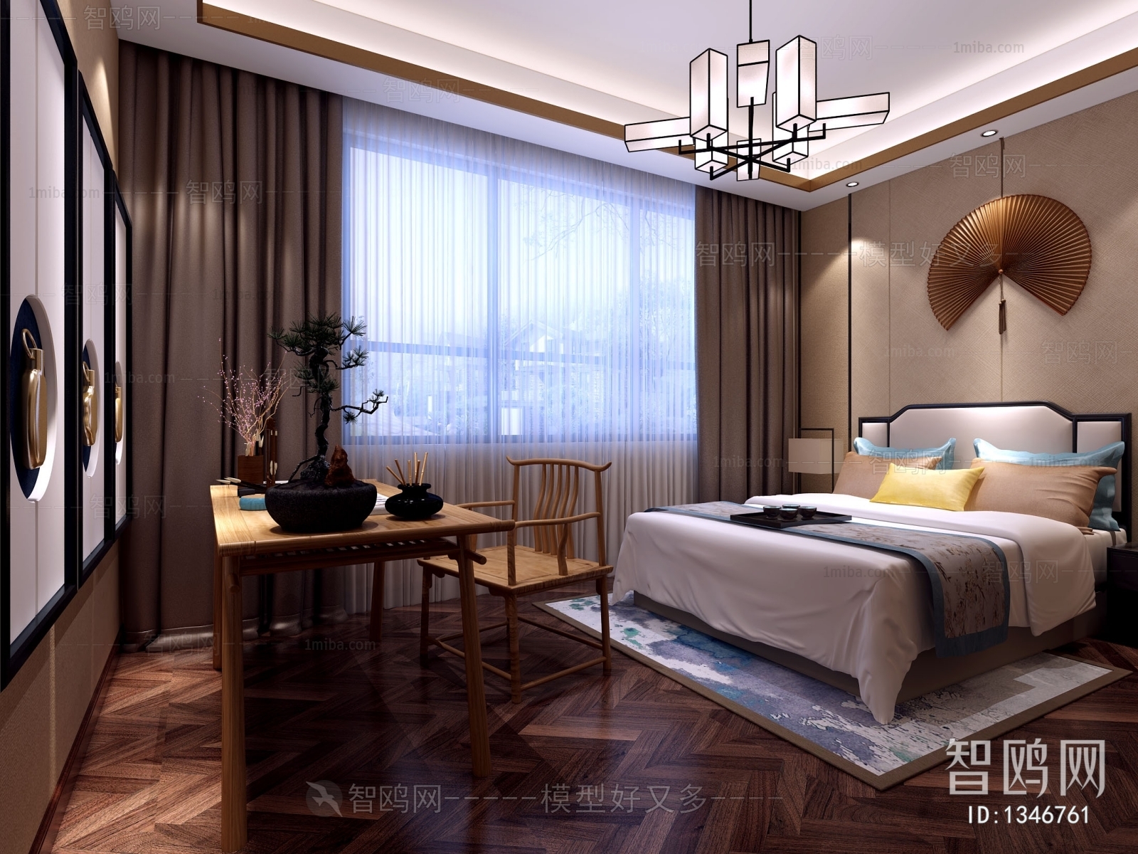 New Chinese Style Bedroom