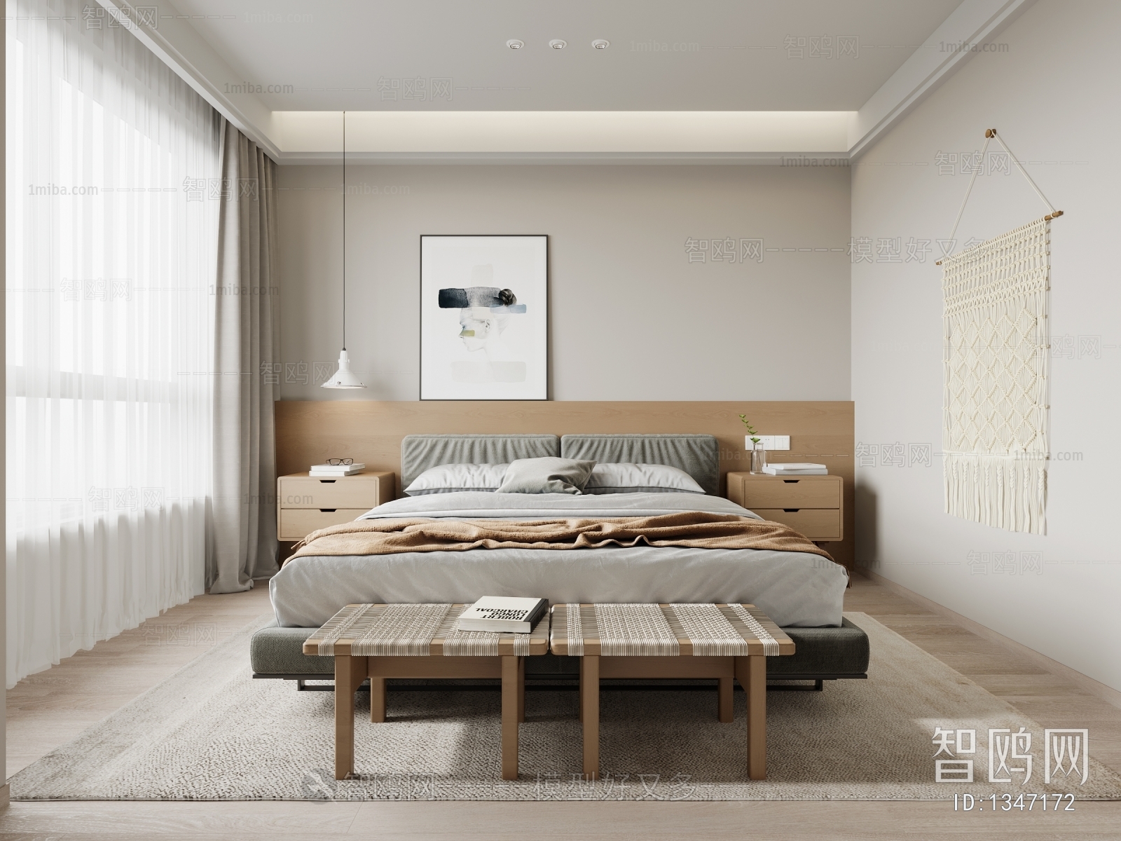 Wabi-sabi Style Bedroom