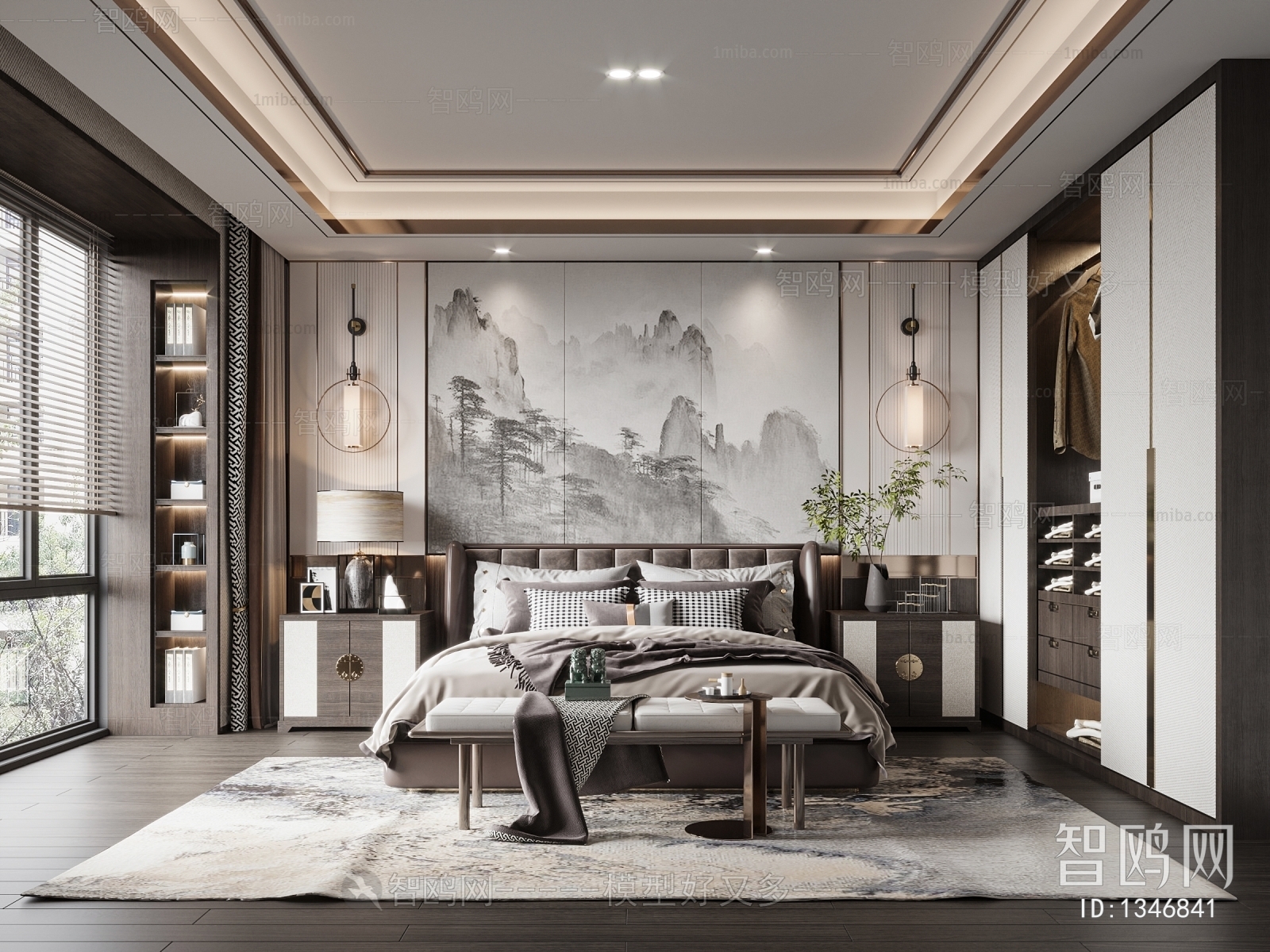 New Chinese Style Bedroom