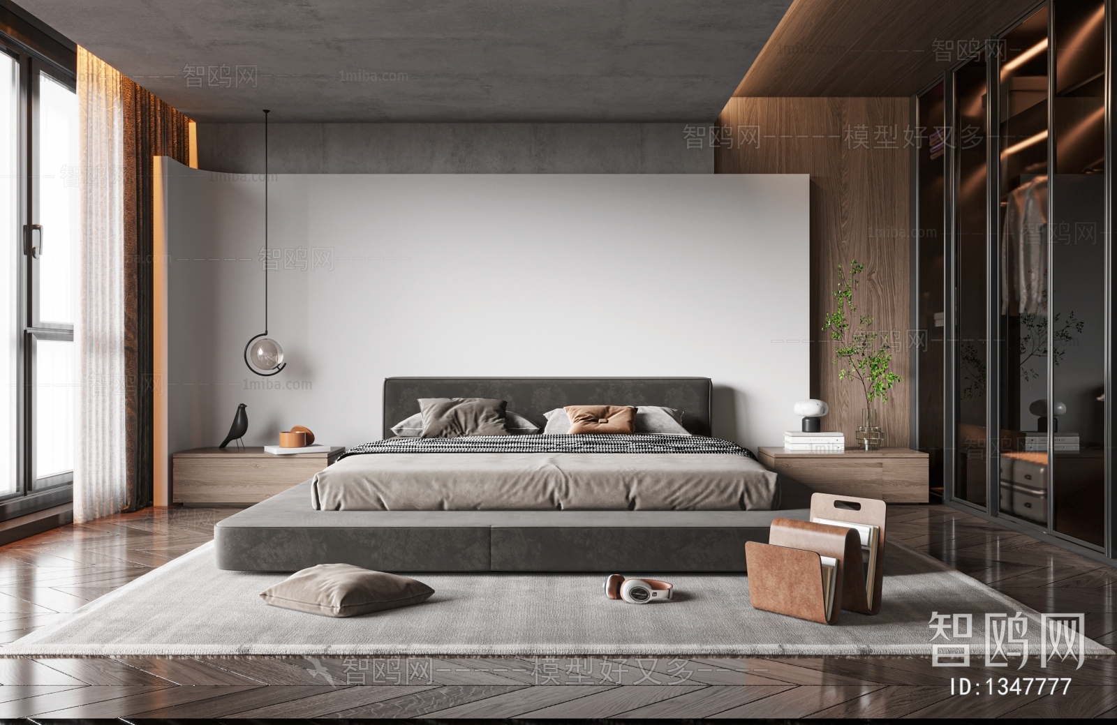 Modern Wabi-sabi Style Bedroom