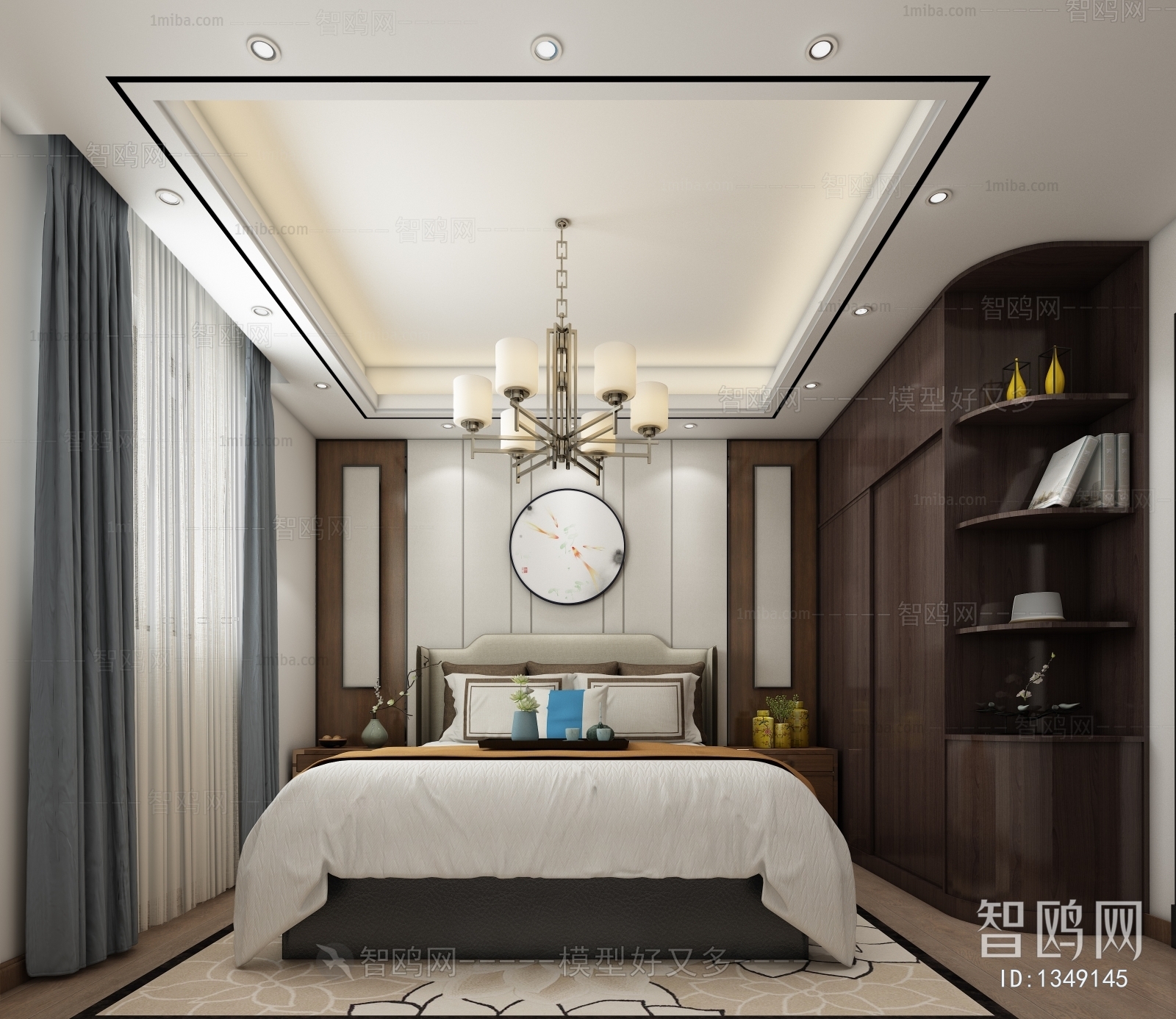 New Chinese Style Bedroom