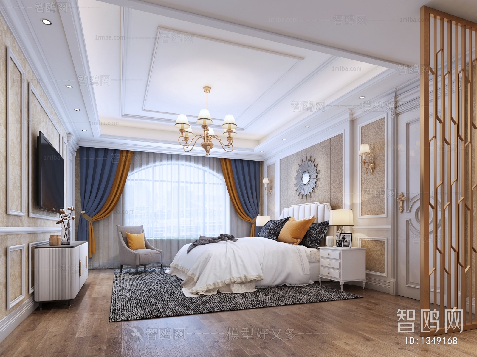 American Style European Style Simple European Style Bedroom