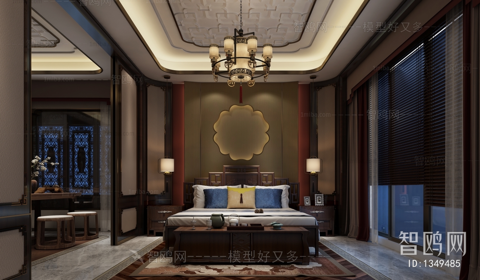 New Chinese Style Bedroom