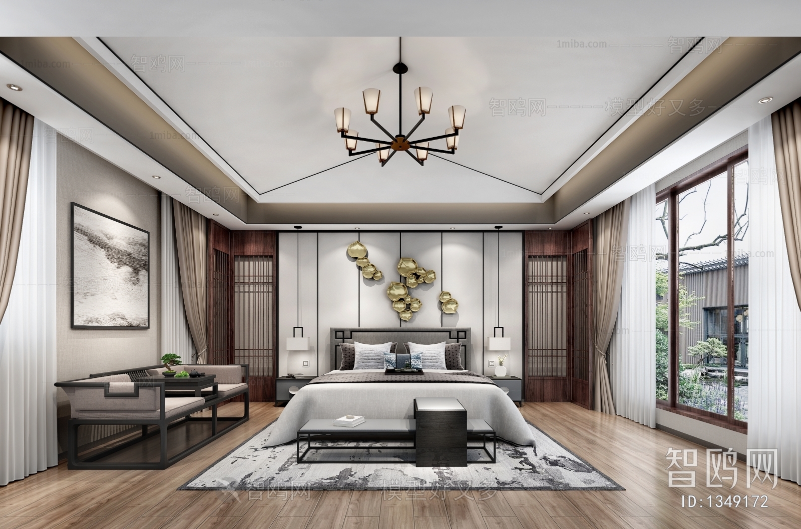 New Chinese Style Bedroom