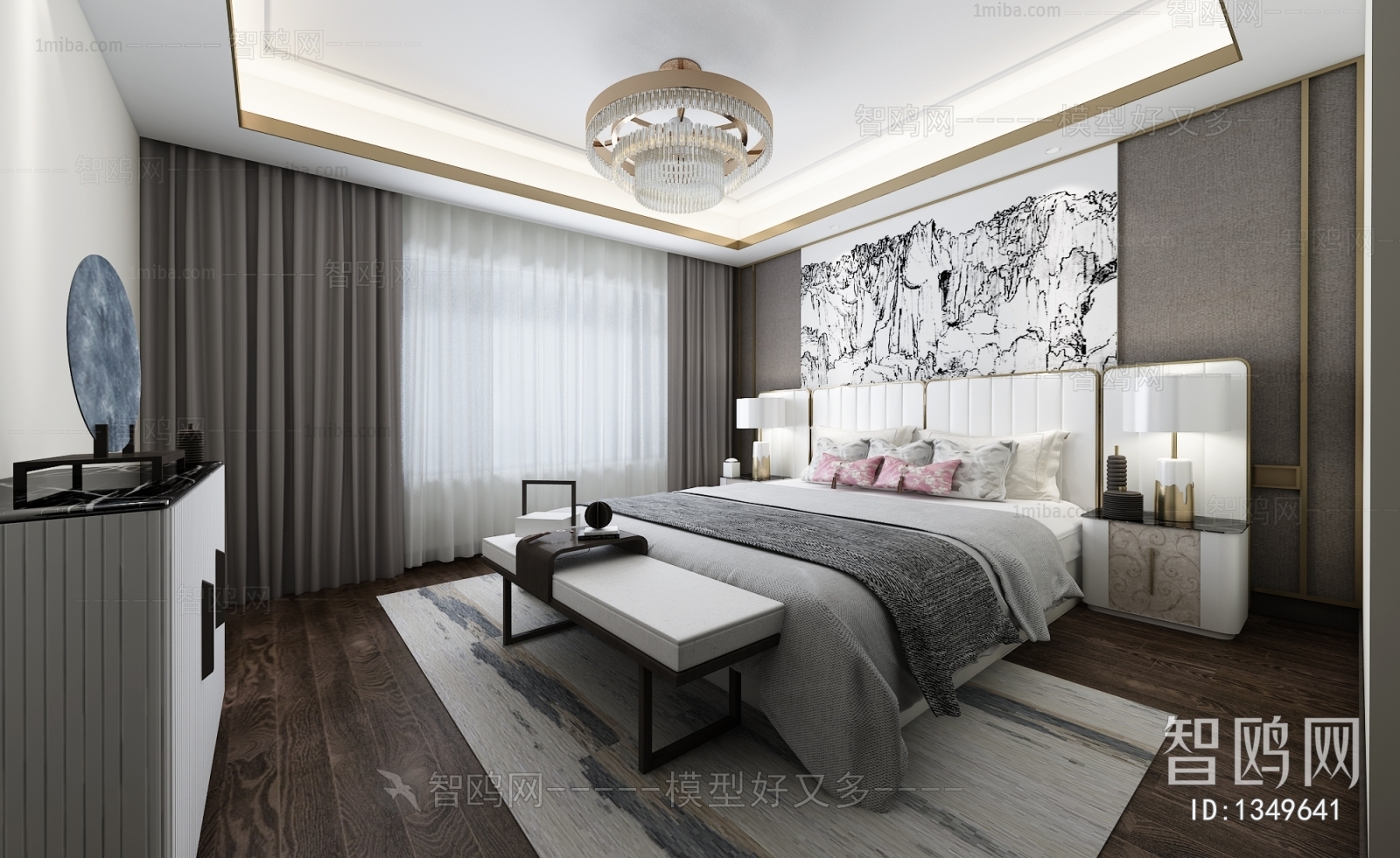 New Chinese Style Bedroom